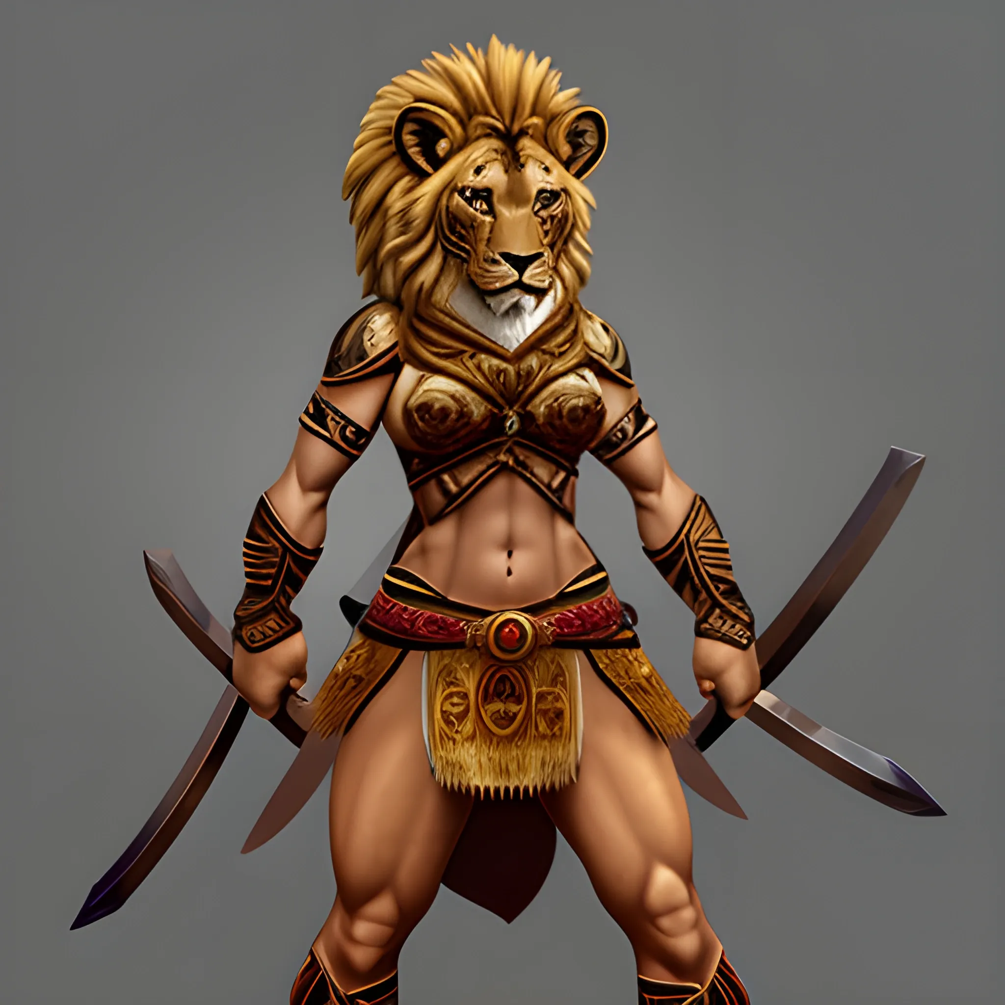 anthro lioness warrior 

