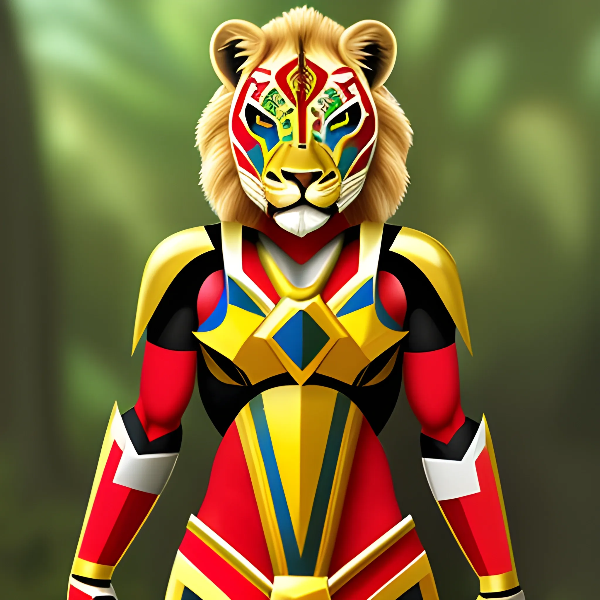 lioness power ranger tribal themed
