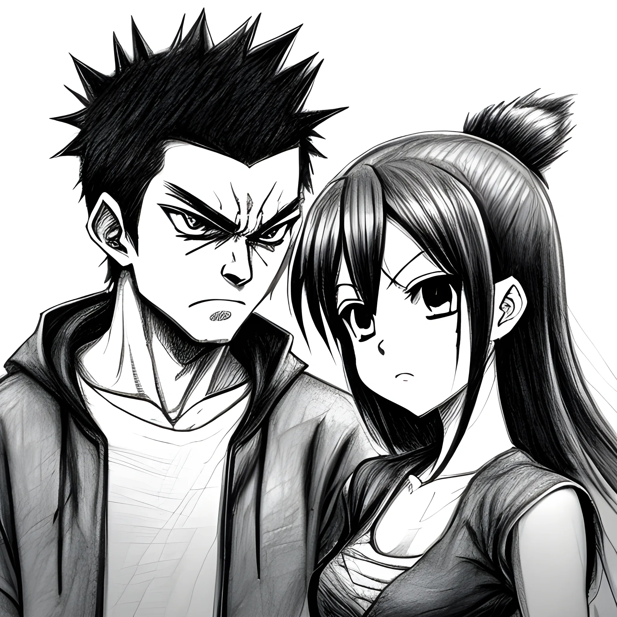 Mangá Black And White GIF - Mangá Black and white Couple - Discover & Share  GIFs