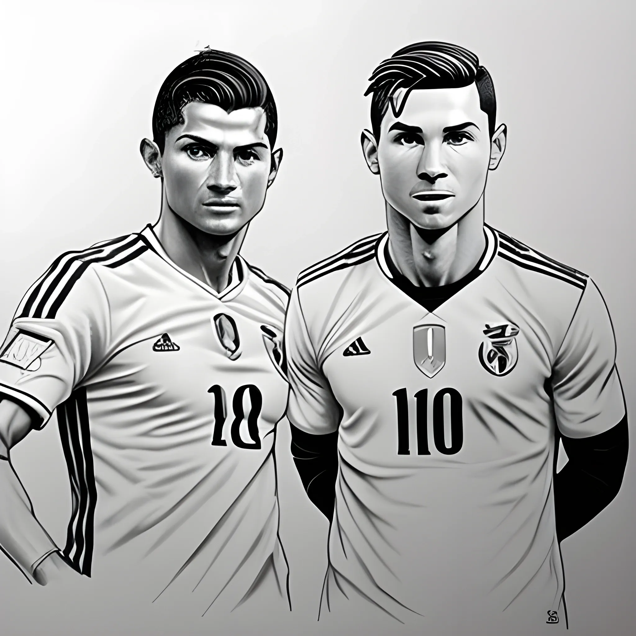 Drawing of Cristiano Ronaldo and Lionel Messi Pencil sketch | From Football  Player3. - YouTube