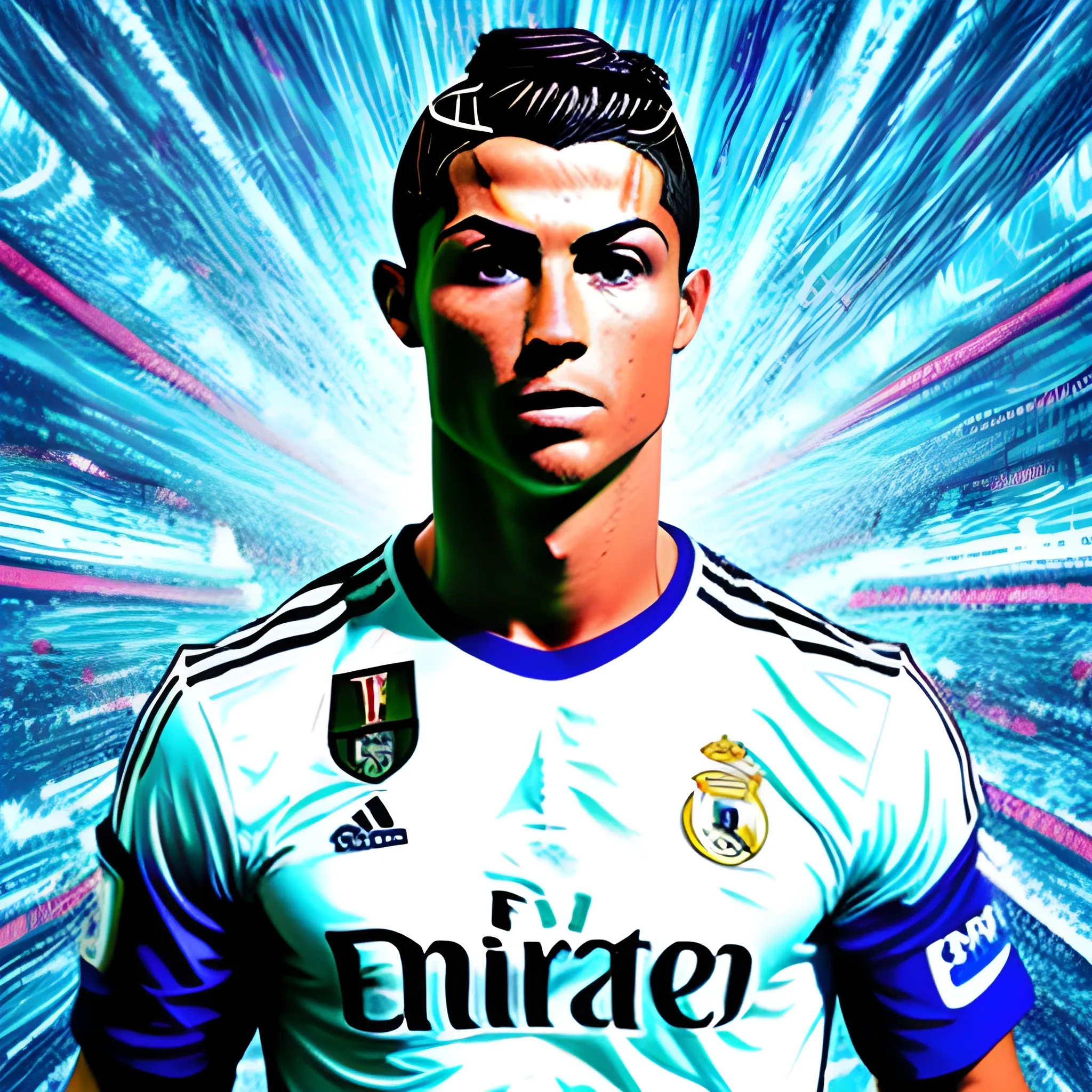 Cristiano Ronaldo ,, , Trippy - Arthub.ai