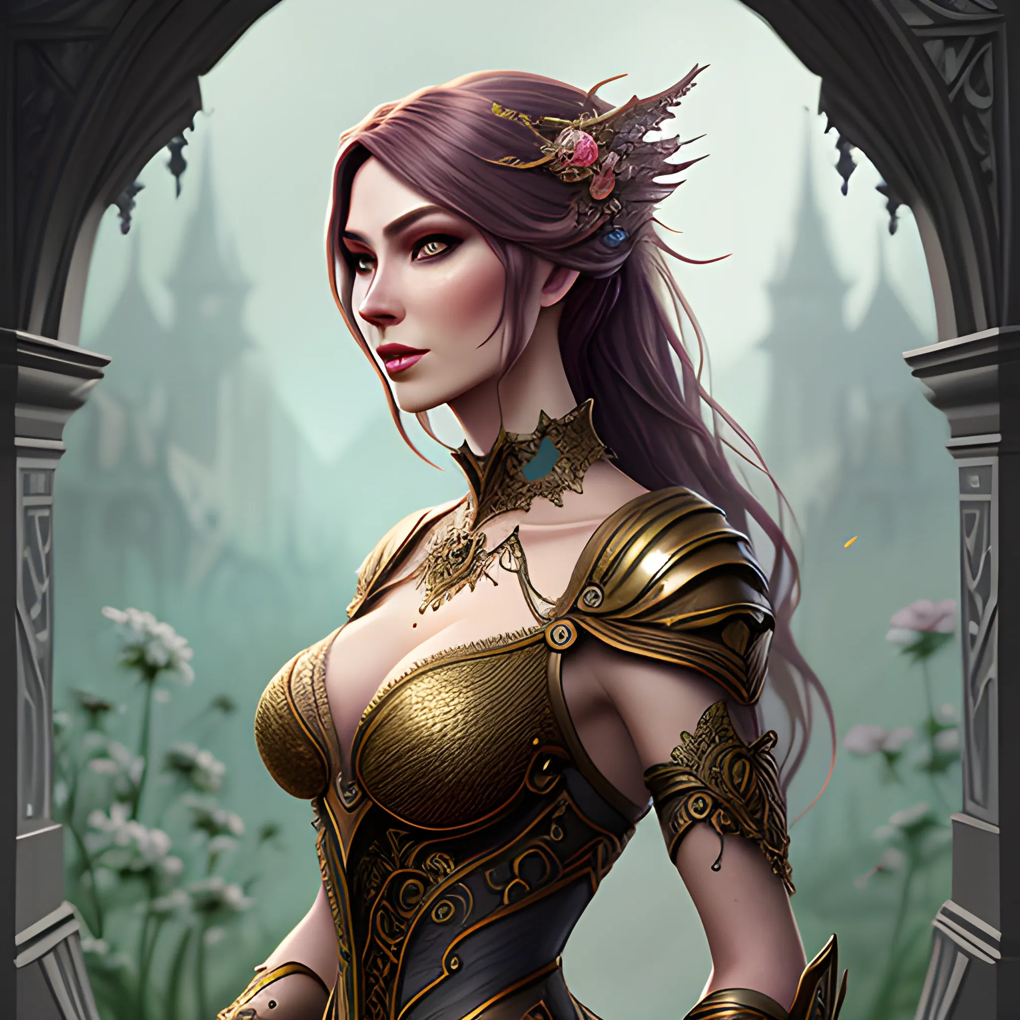 Beautiful girl, concept art, 8k intricate details, fairytale style,