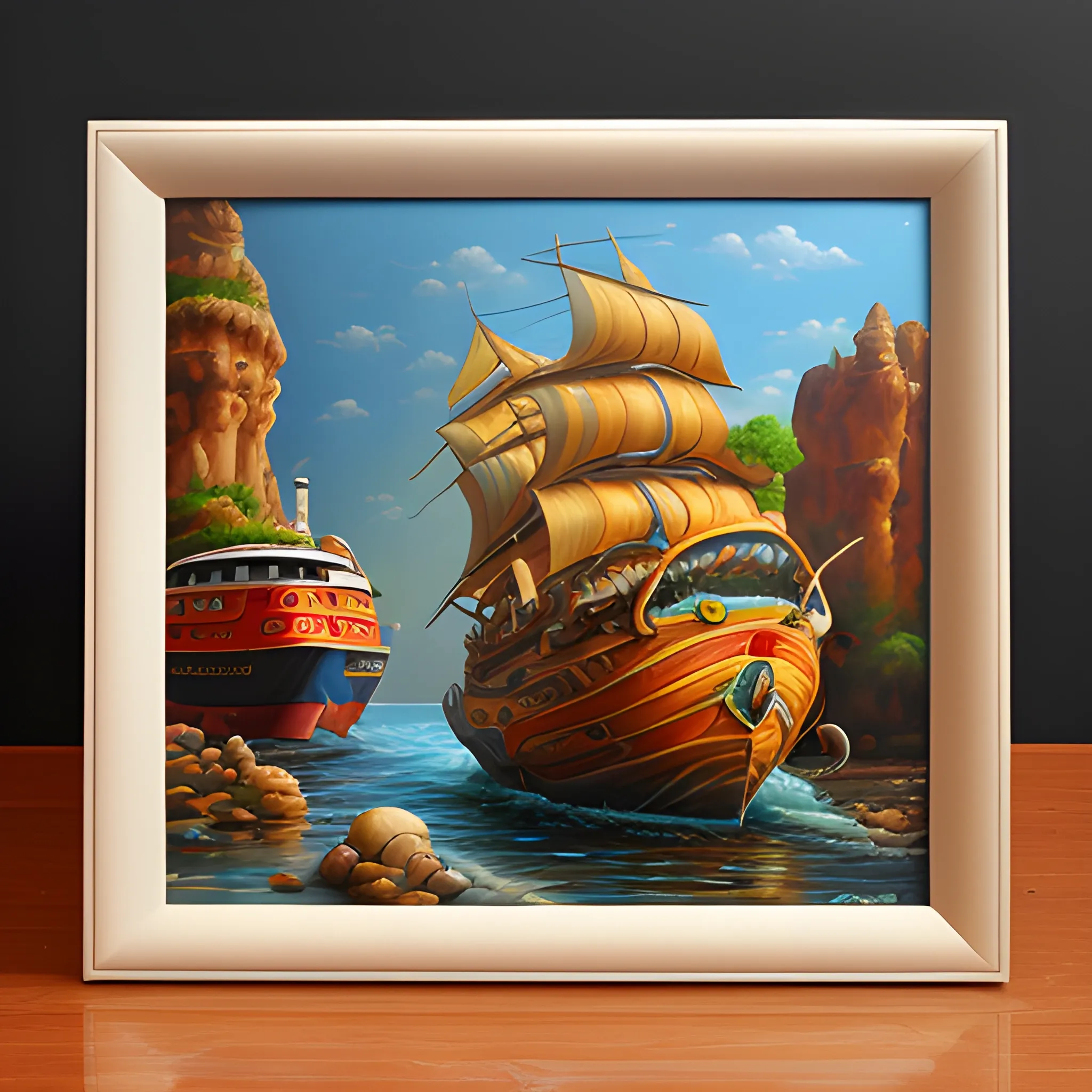 , 3D, Cartoon, Oil Painting