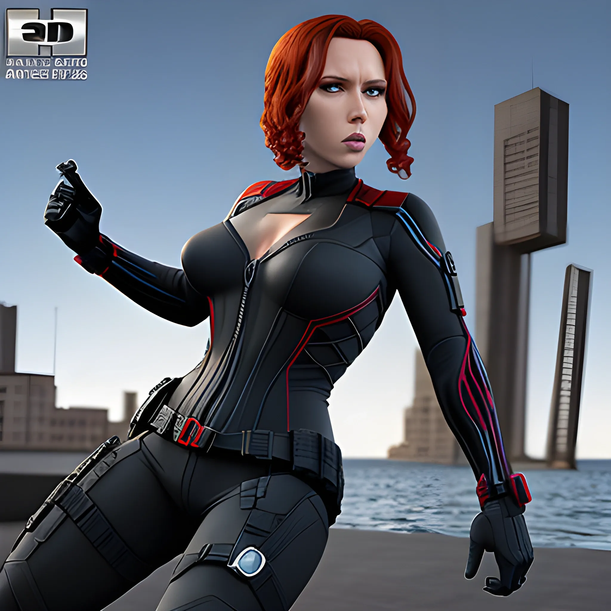 ARÑA BLACK WIDOW, 3D