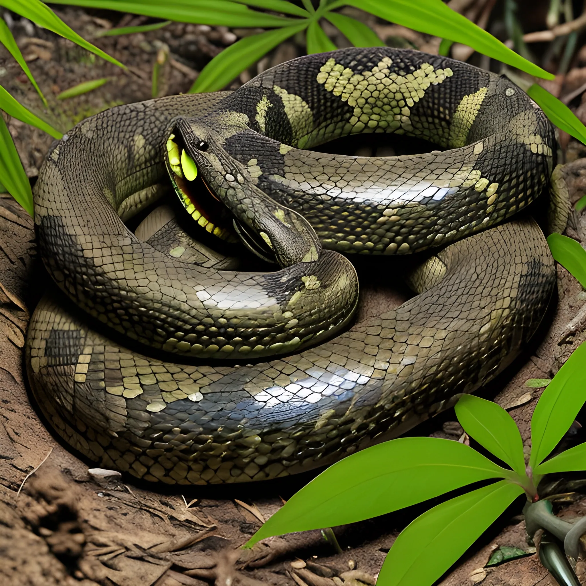 Appearance: The Poisonous Snake is a small to medium-sized repti