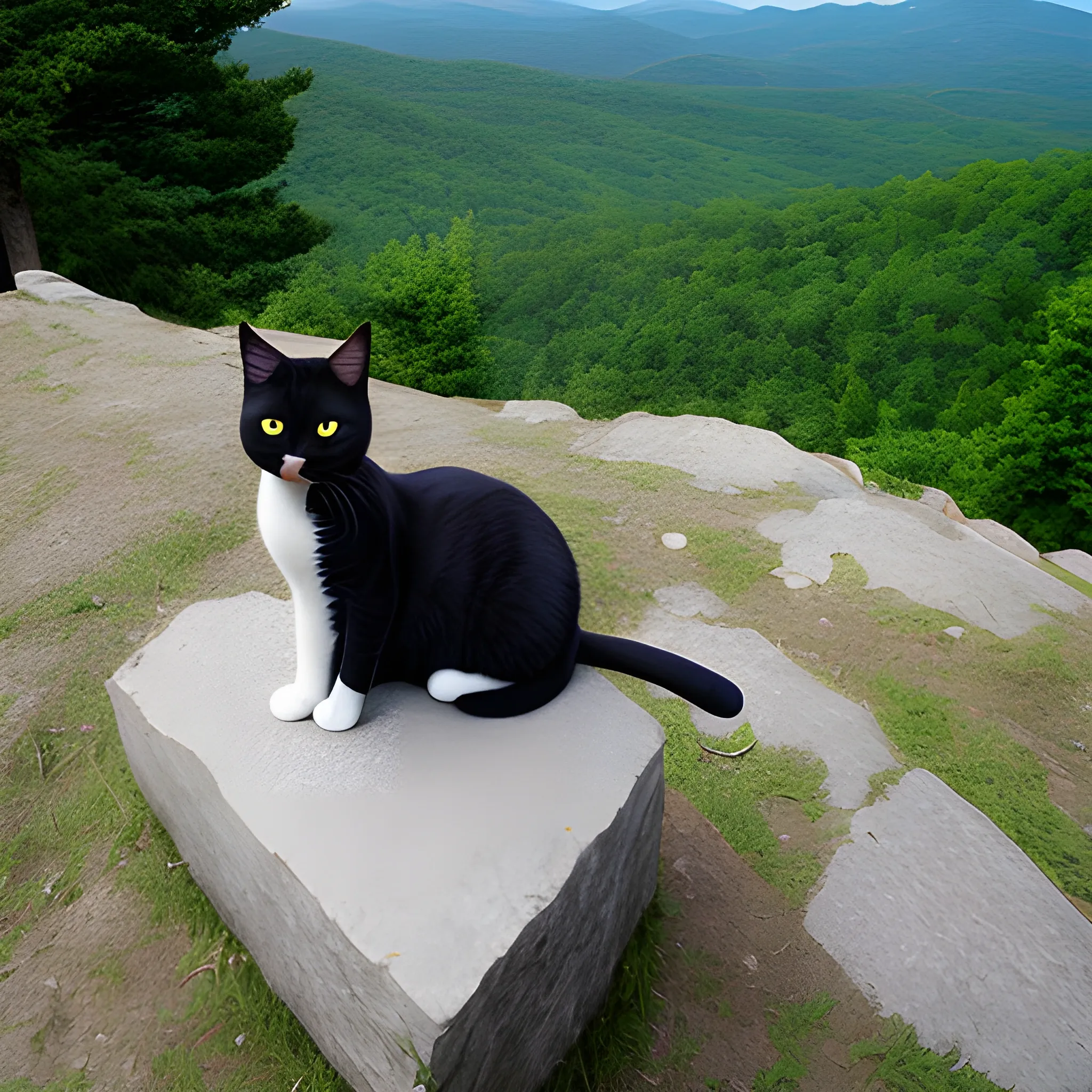 cat on mountain