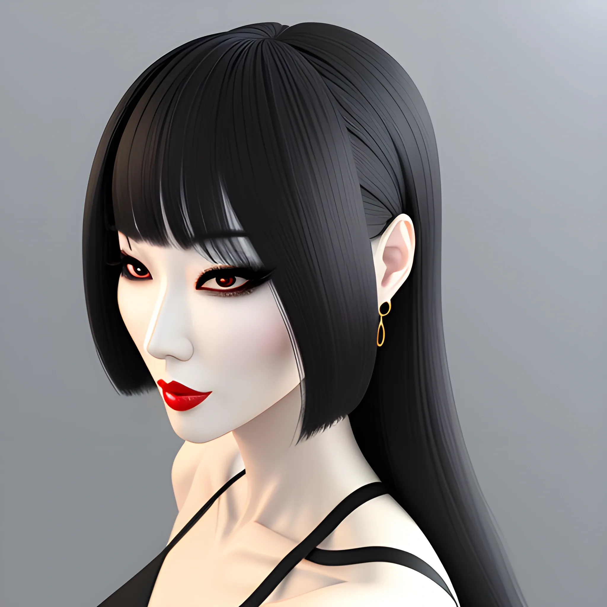 k-pop girl, 3D