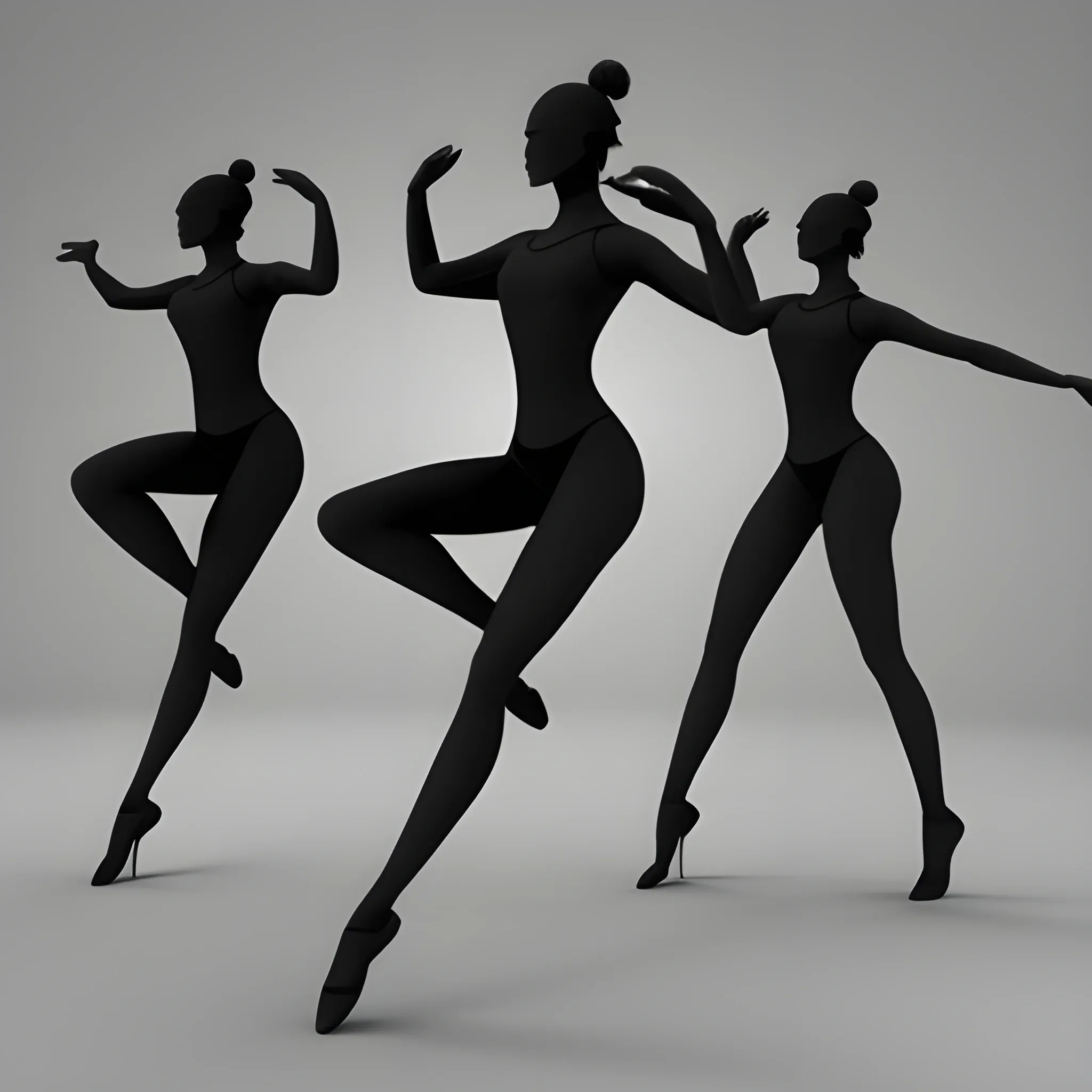 , 3D woman dance.