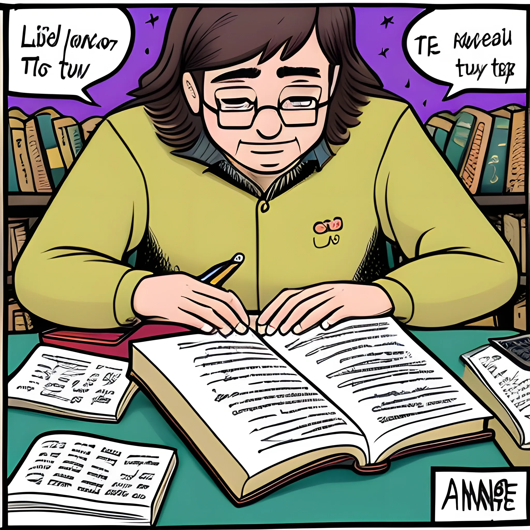 libro andante , Cartoon