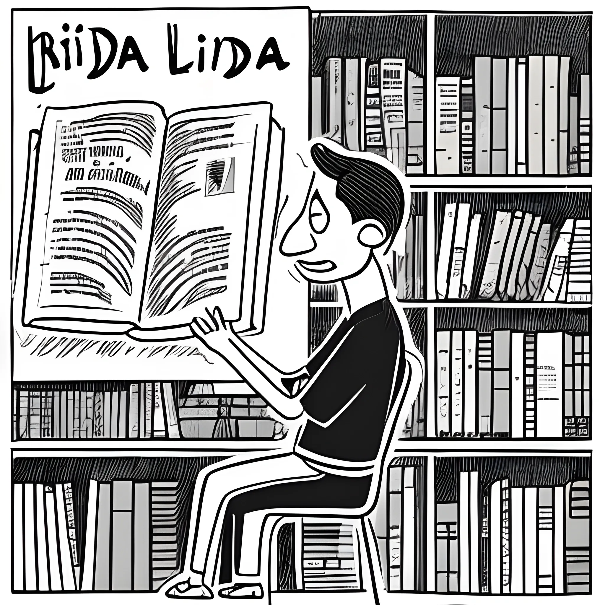 un libro con vida, Cartoon