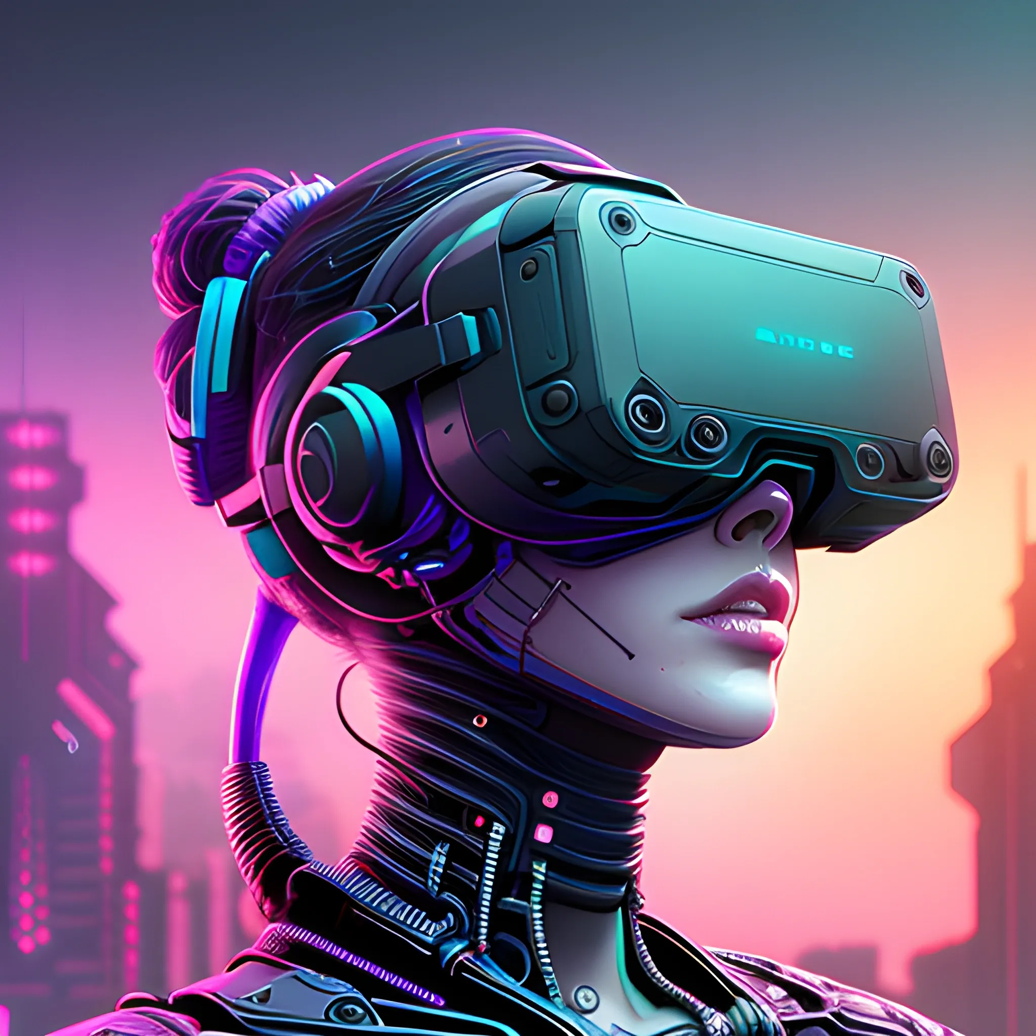 Silicon valley virtual reality 10 th anniversary, beautiful! woman with glasses, cyberpunk art by android jones, cyberpunk art by beeple, synthwave, darksynth, quantum tracerwave, wireframes