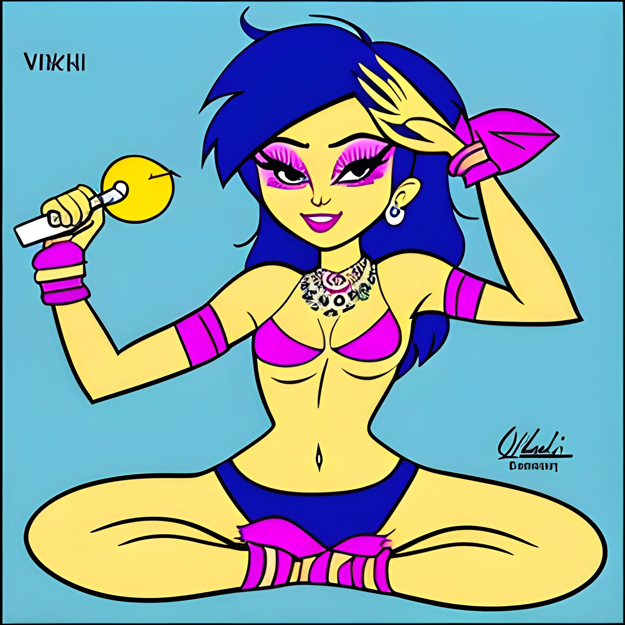 vikini, sensual, Cartoon