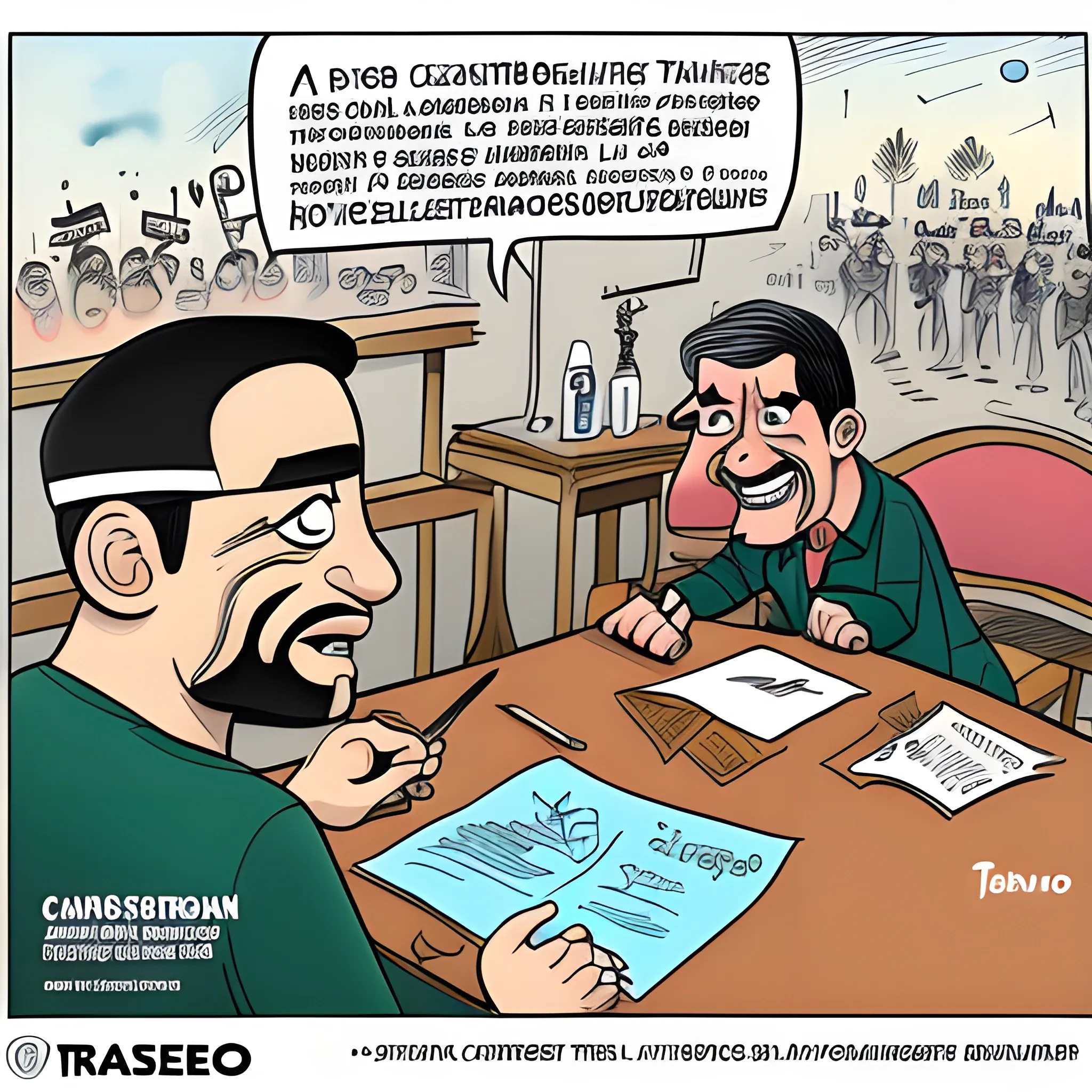 trasero, Cartoon