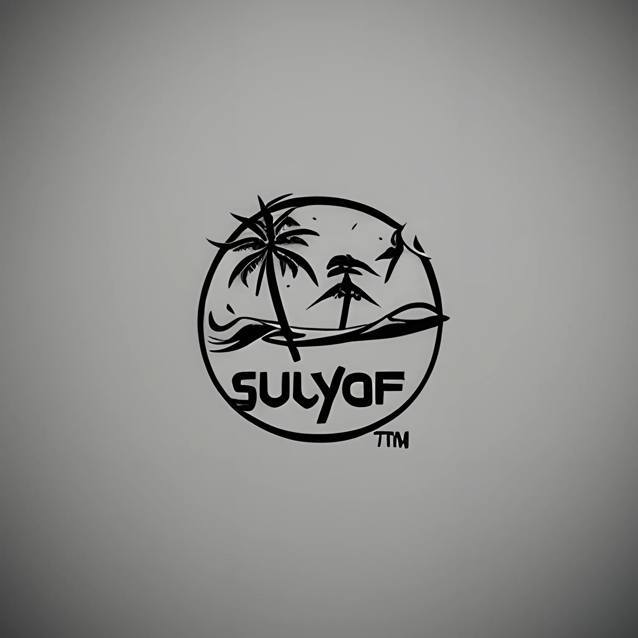 logo playa, surf, Pencil Sketch