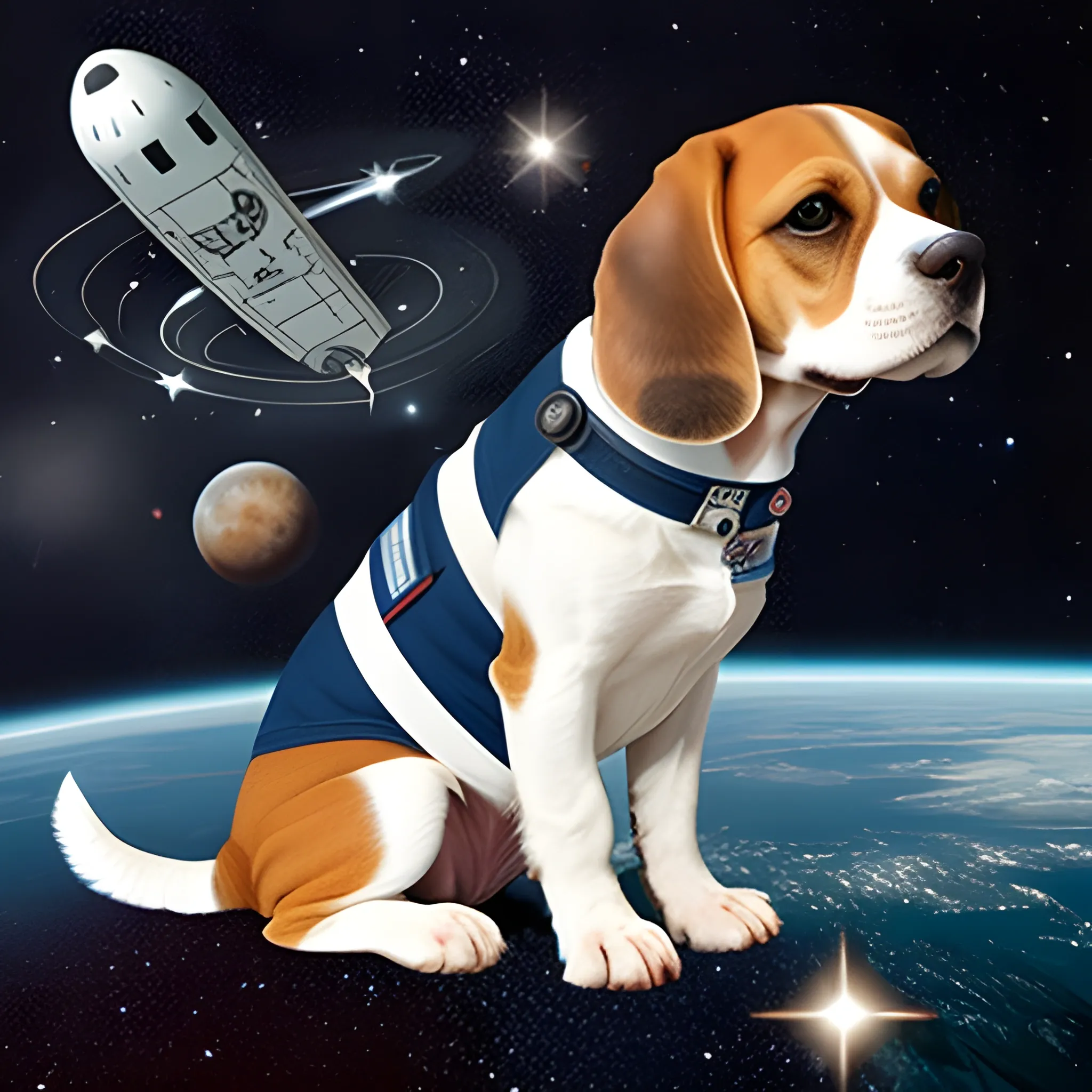 beagle dog astronauta