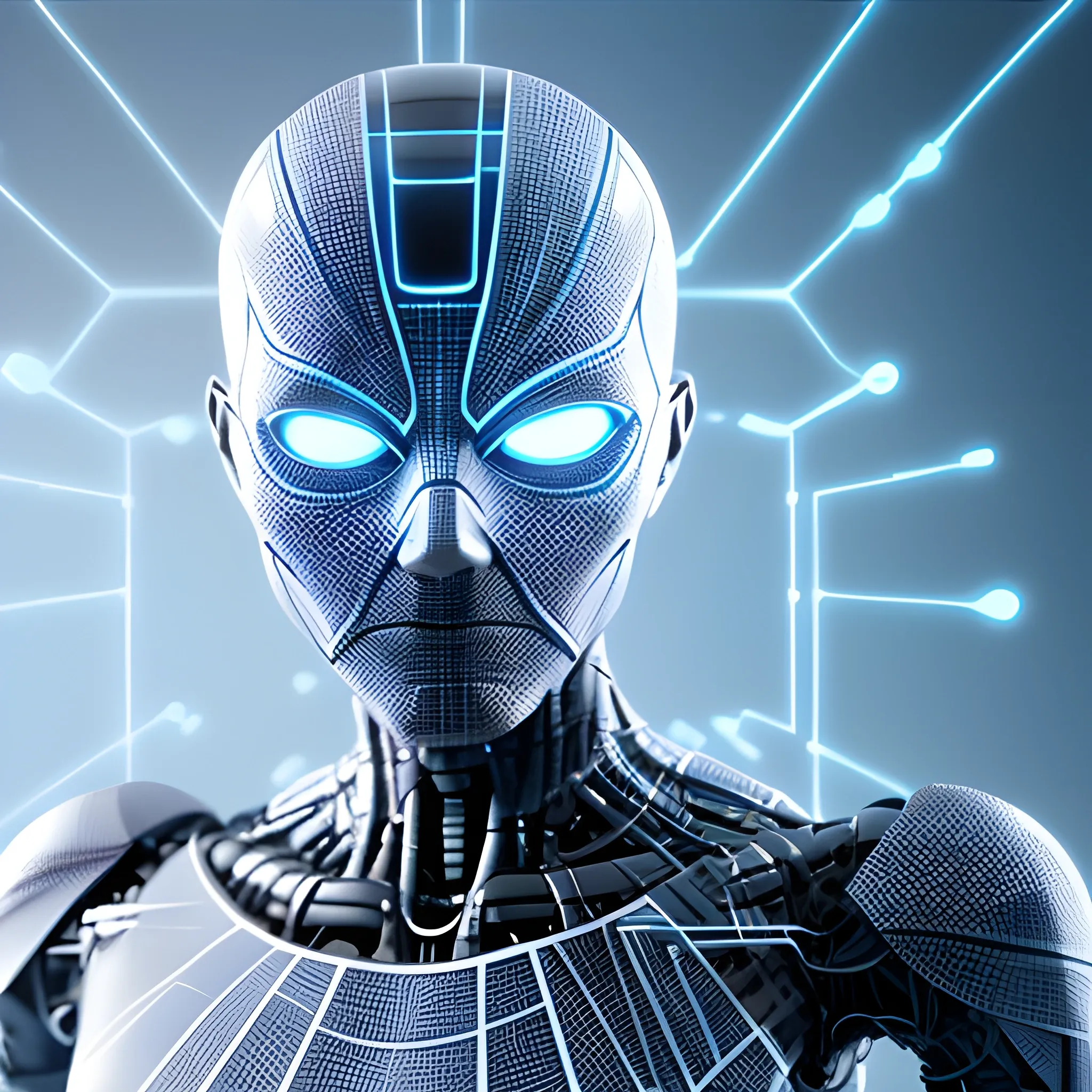 Artificial intelligence, modern banking, with great power comes great responsibility, 3D