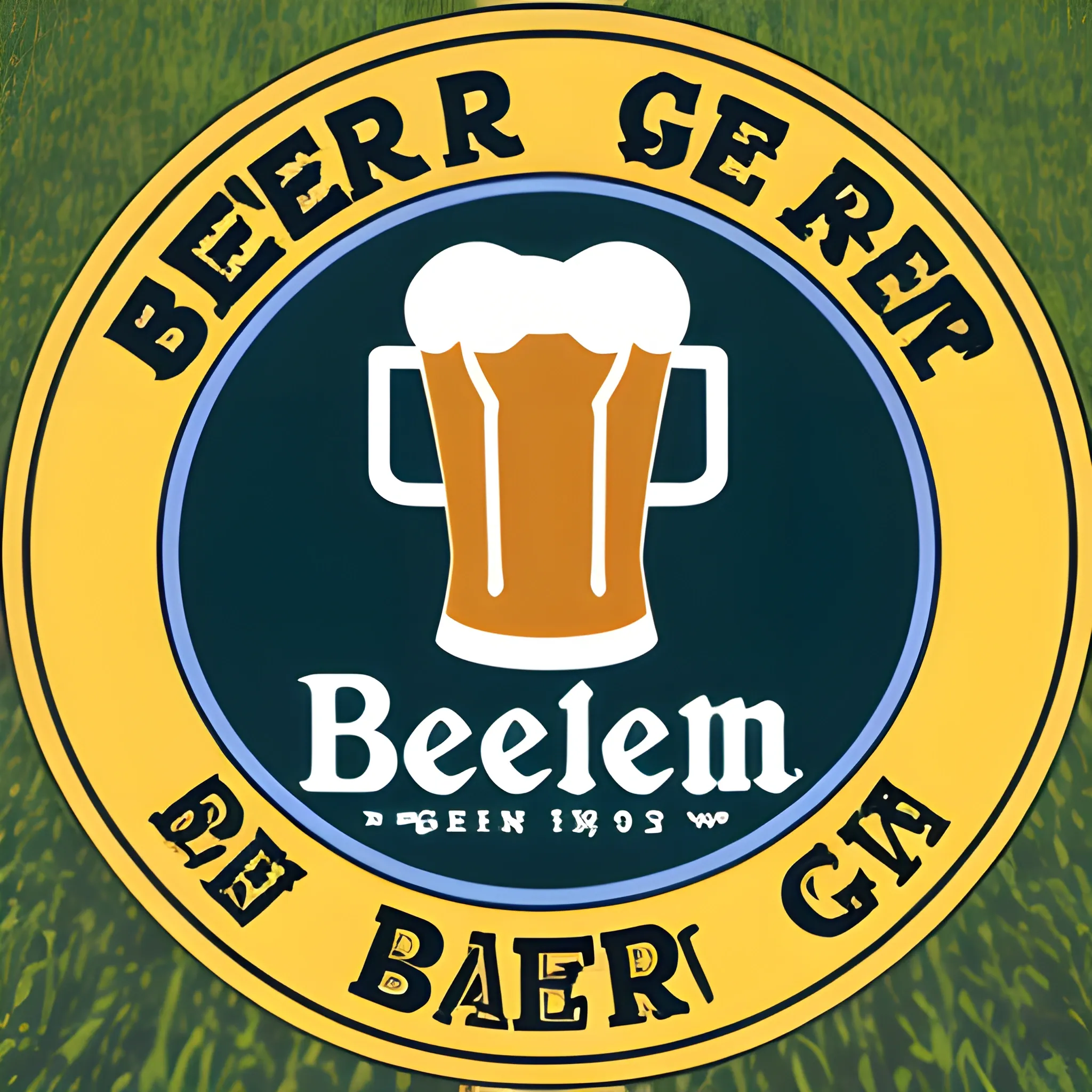 Beer garden logo