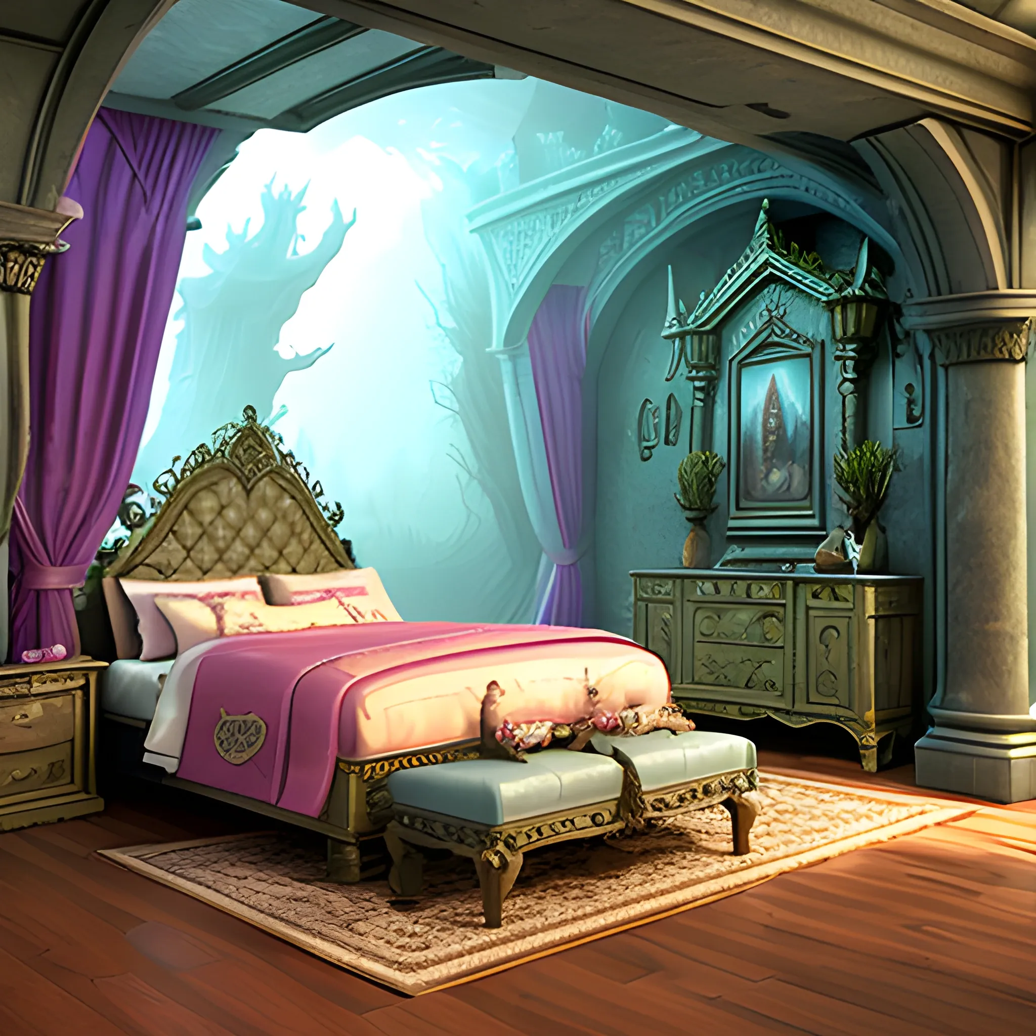 
, 3D, fantasy Room, 