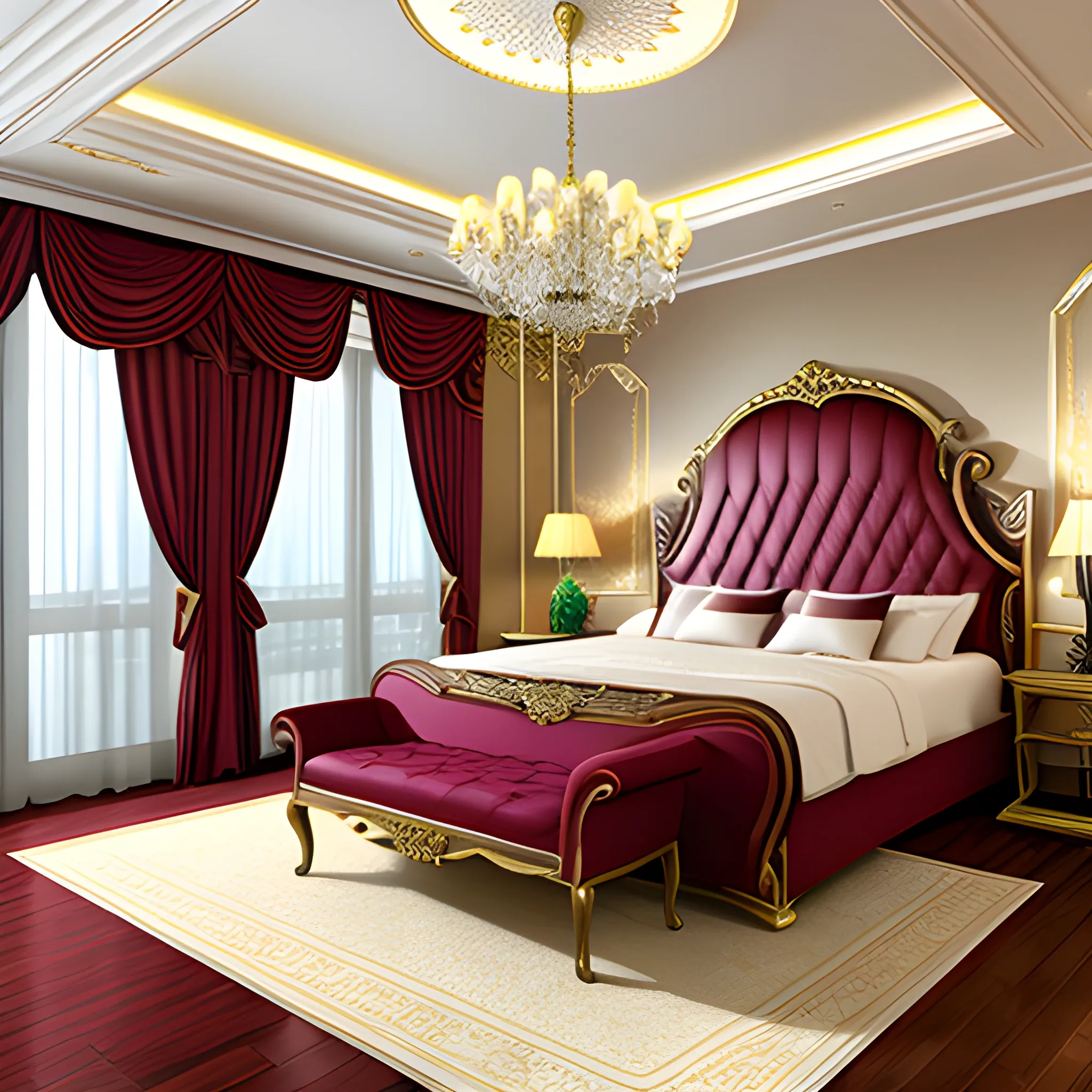 renacentist, 3D, elegance , room, girl, palace, fantasy, girl, boy in bed
