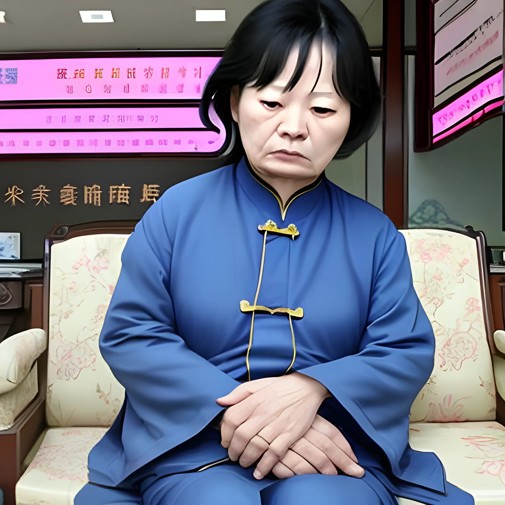 A middle-aged Chinese woman fell victim to deception.