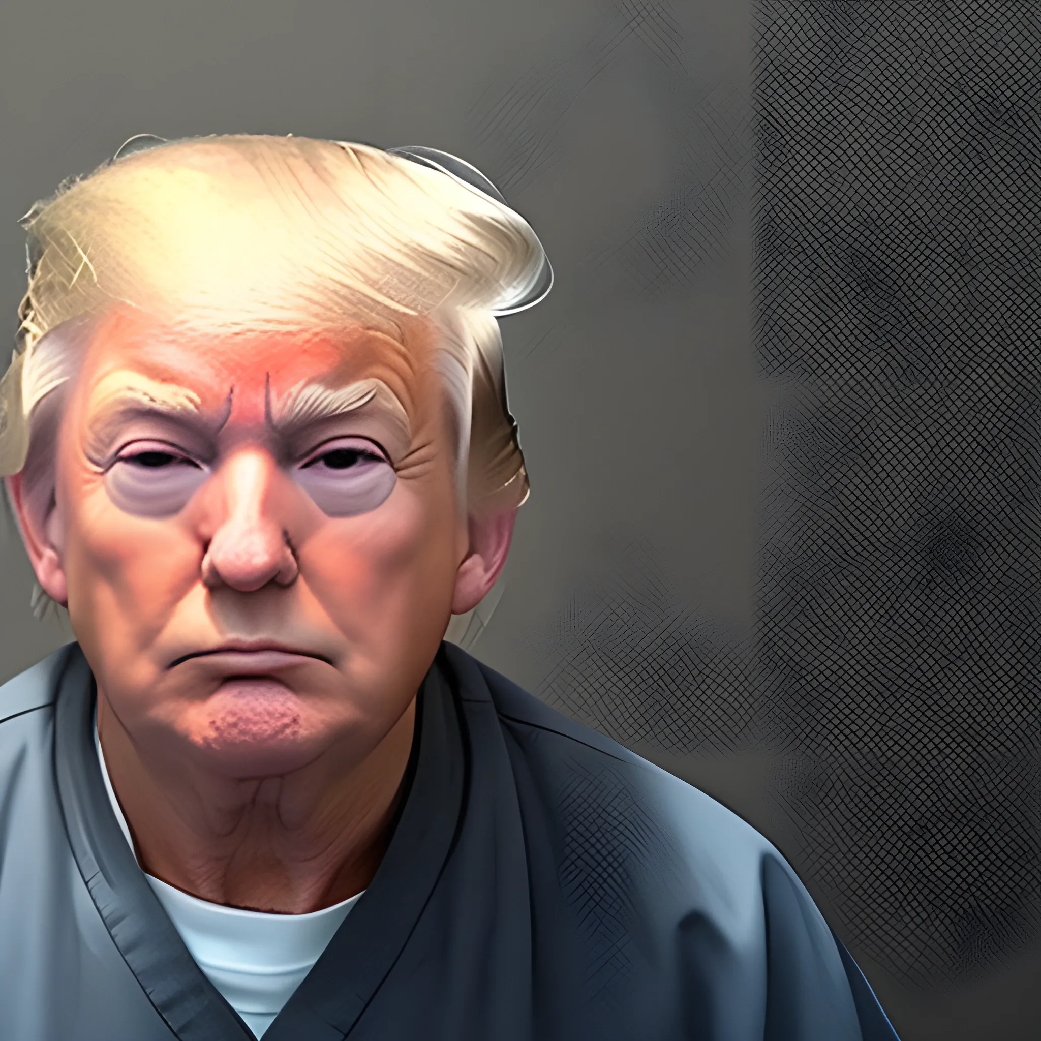 Replace Trump's face in viral G7 photo with his mugshot