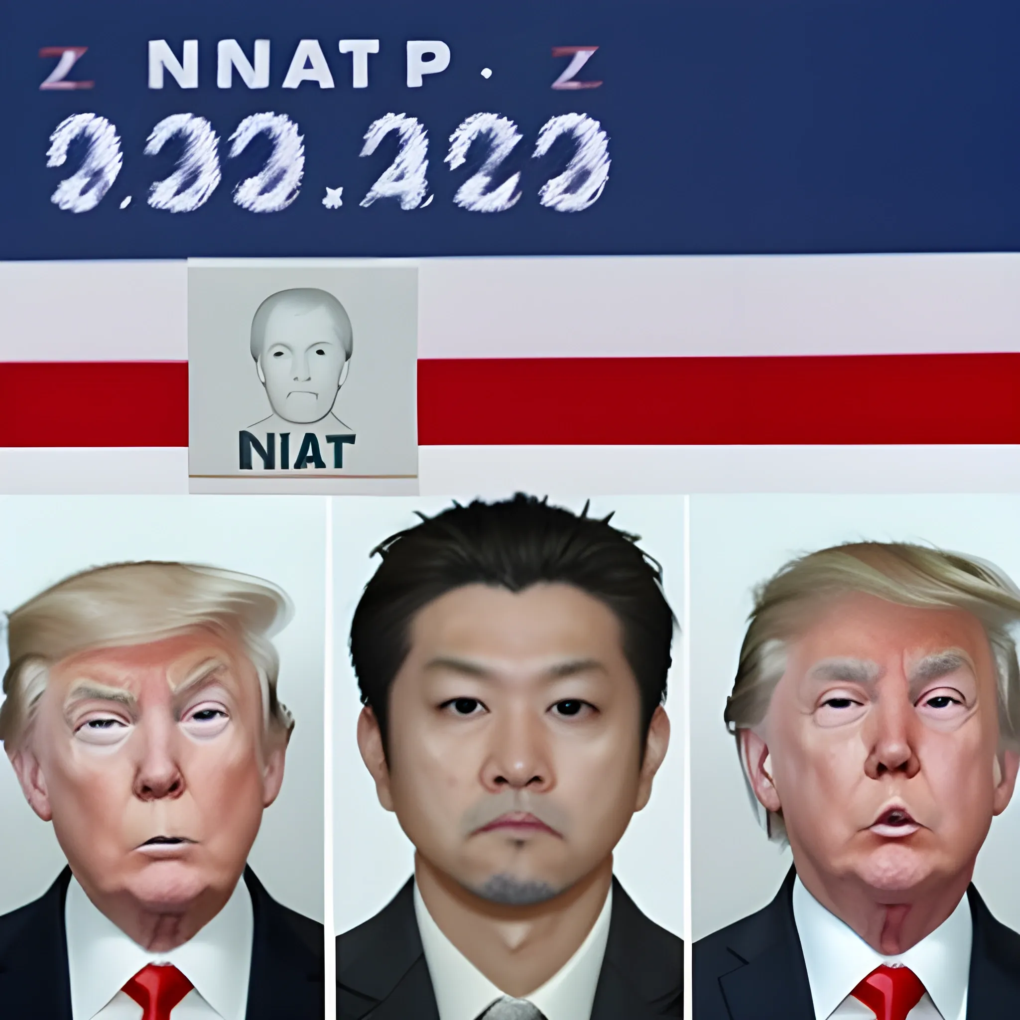 Replace Trump's face in viral G7 photo with his mugshot