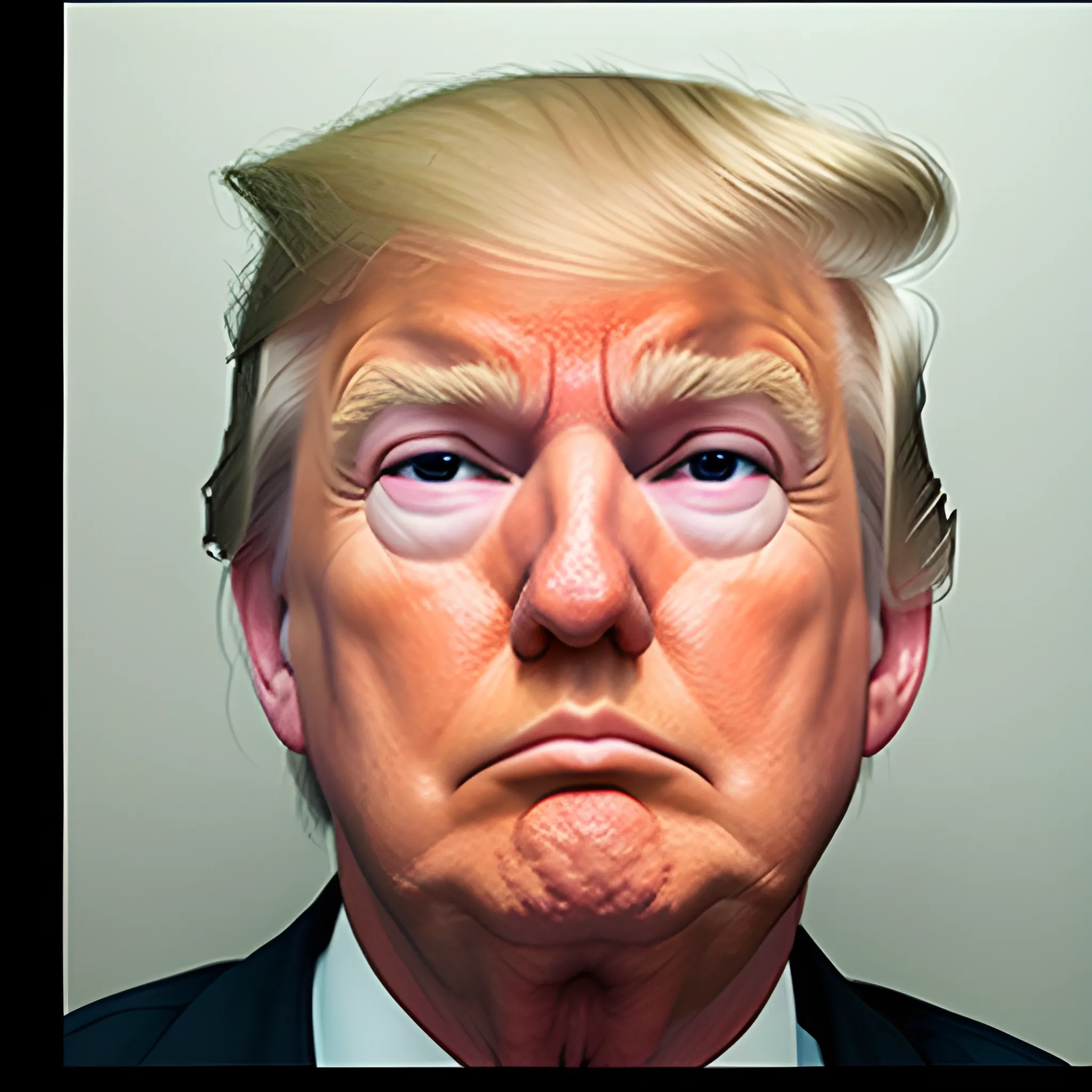 Trump guilty look mugshot