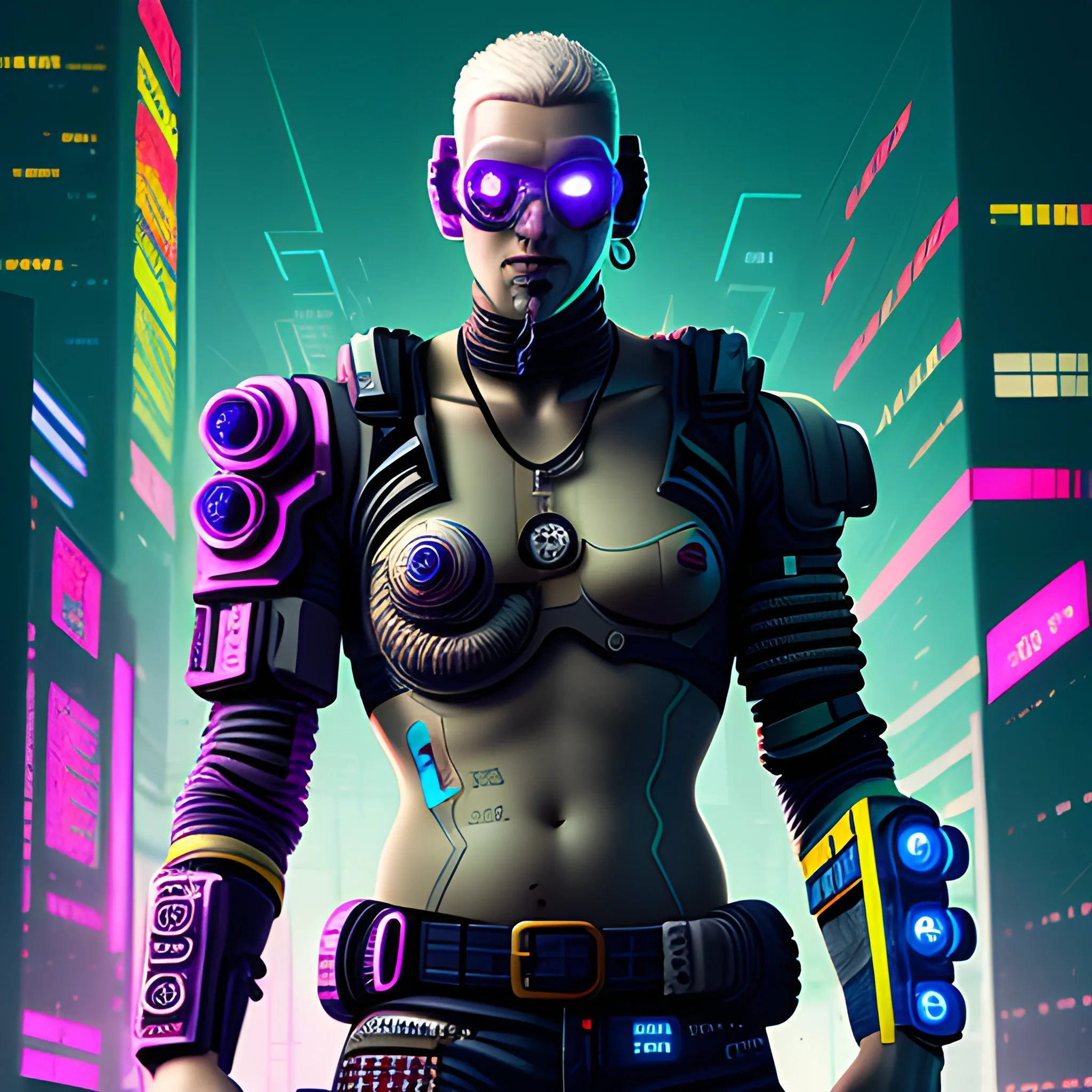 cyberpunk hero - Arthub.ai