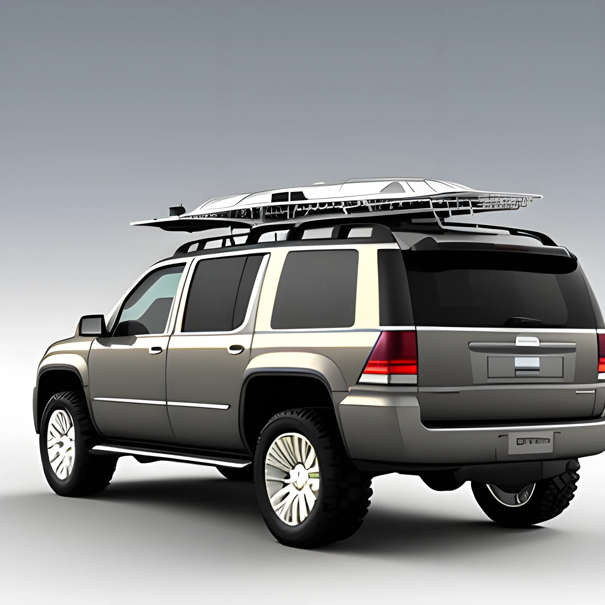 create a fancy, and luxurious suburban utility vehicle, 3D