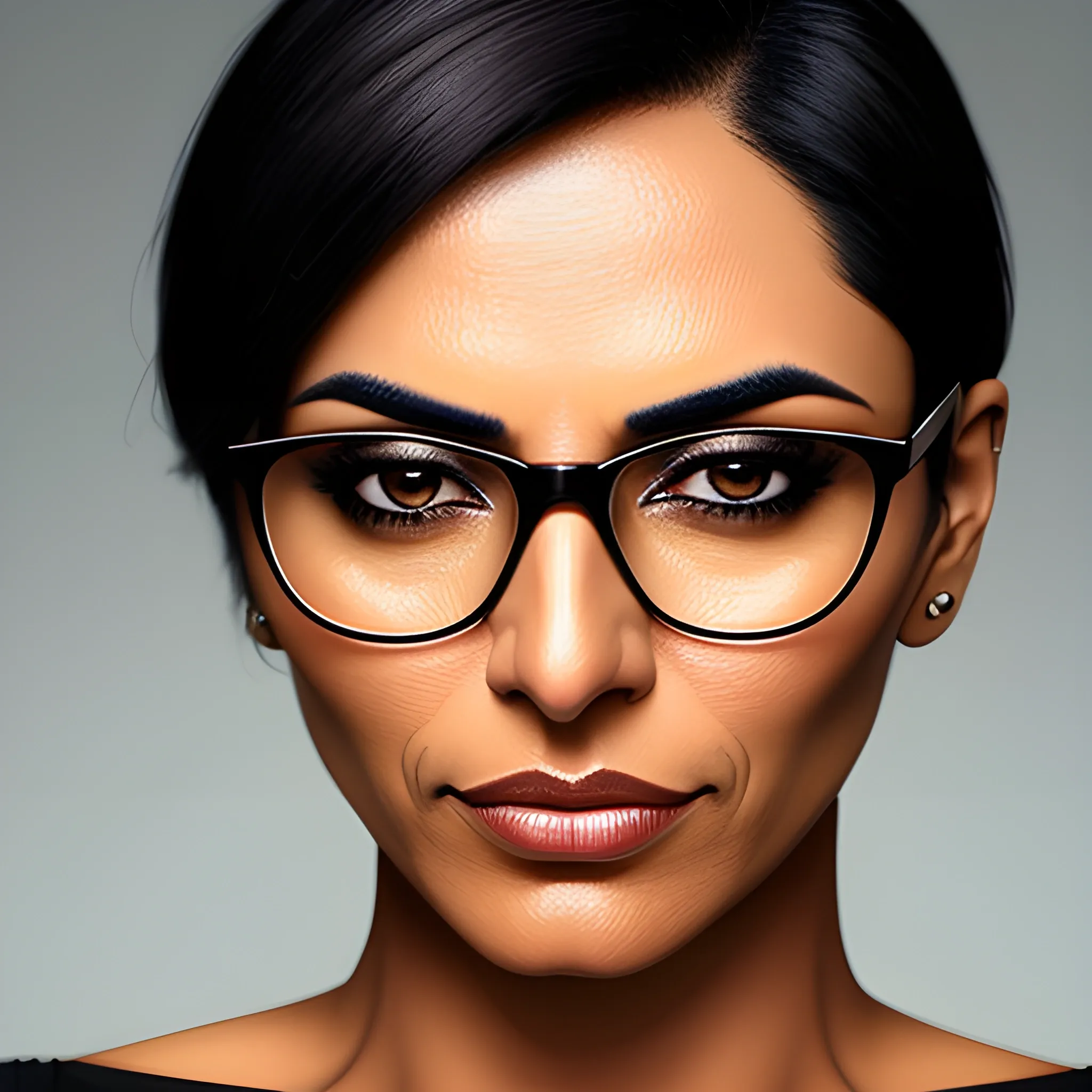 Generate an image of a young Sri Lankan girl with a rich brown complexion. She has a melancholic expression, with her eyes carrying a sense of sadness. Her short hair is jet black and frames her face delicately. The girl's features are soft and subtle, reflecting a mix of emotions that tug at the heartstrings
