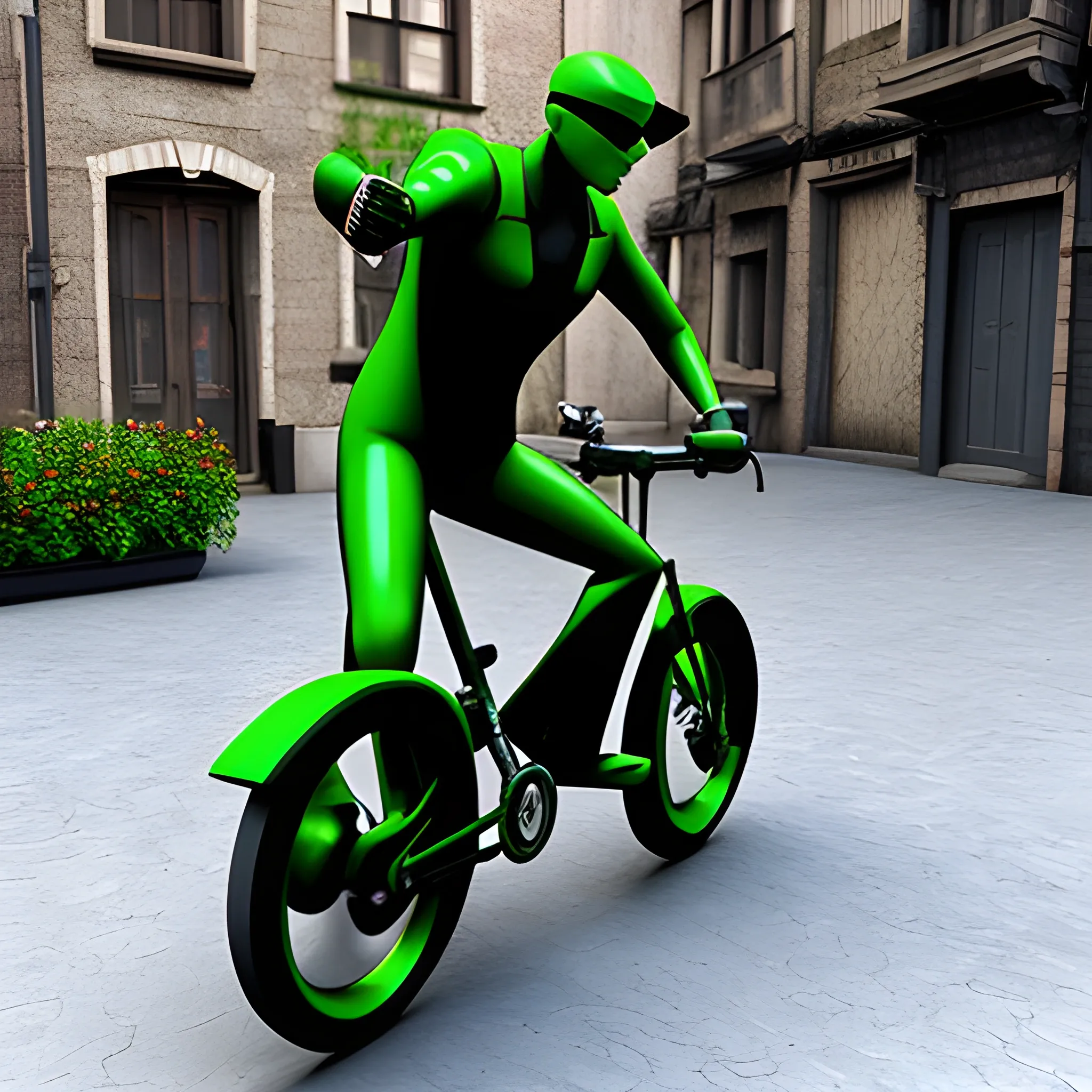 Matrix Man, bike , 3D