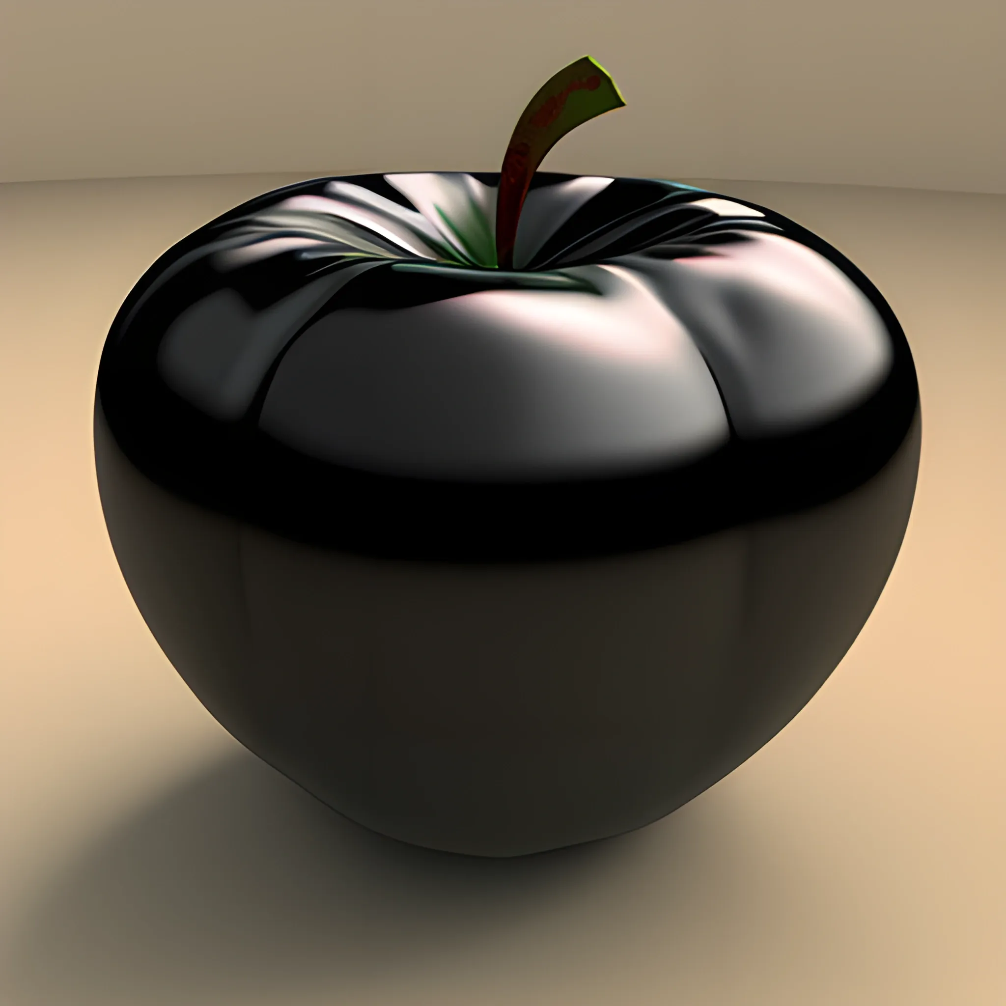 Black Apple , 3D Arthub.ai