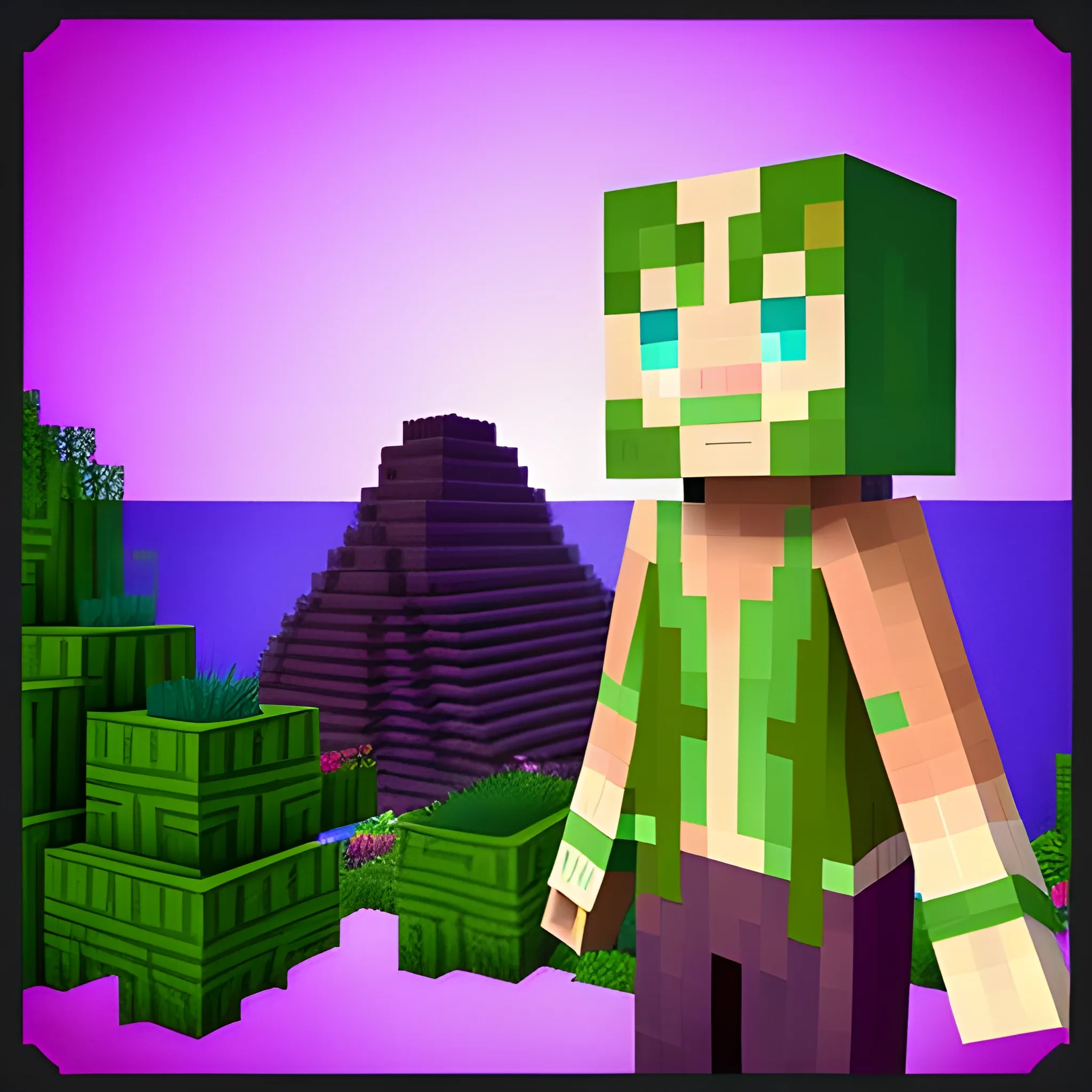 Diosa, lobos, Minecraft, , Cartoon