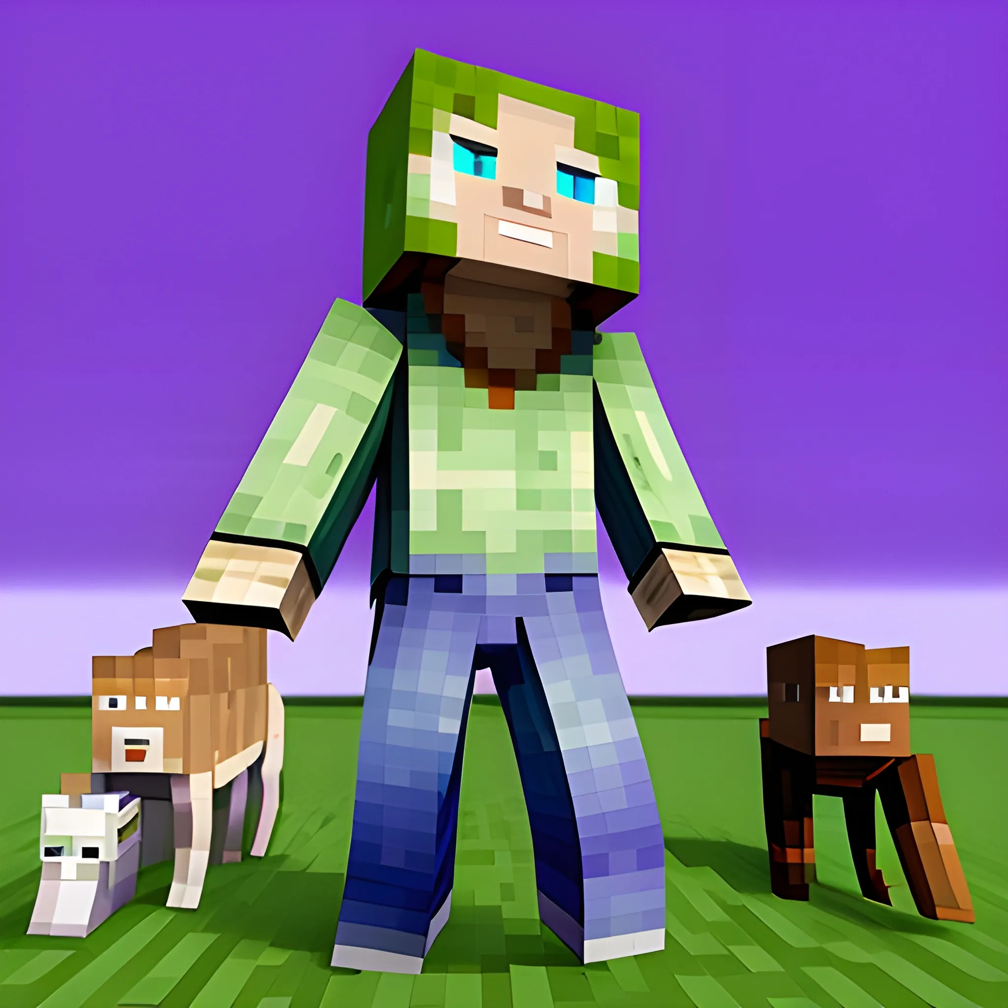 Diosa, lobos, Minecraft, realy