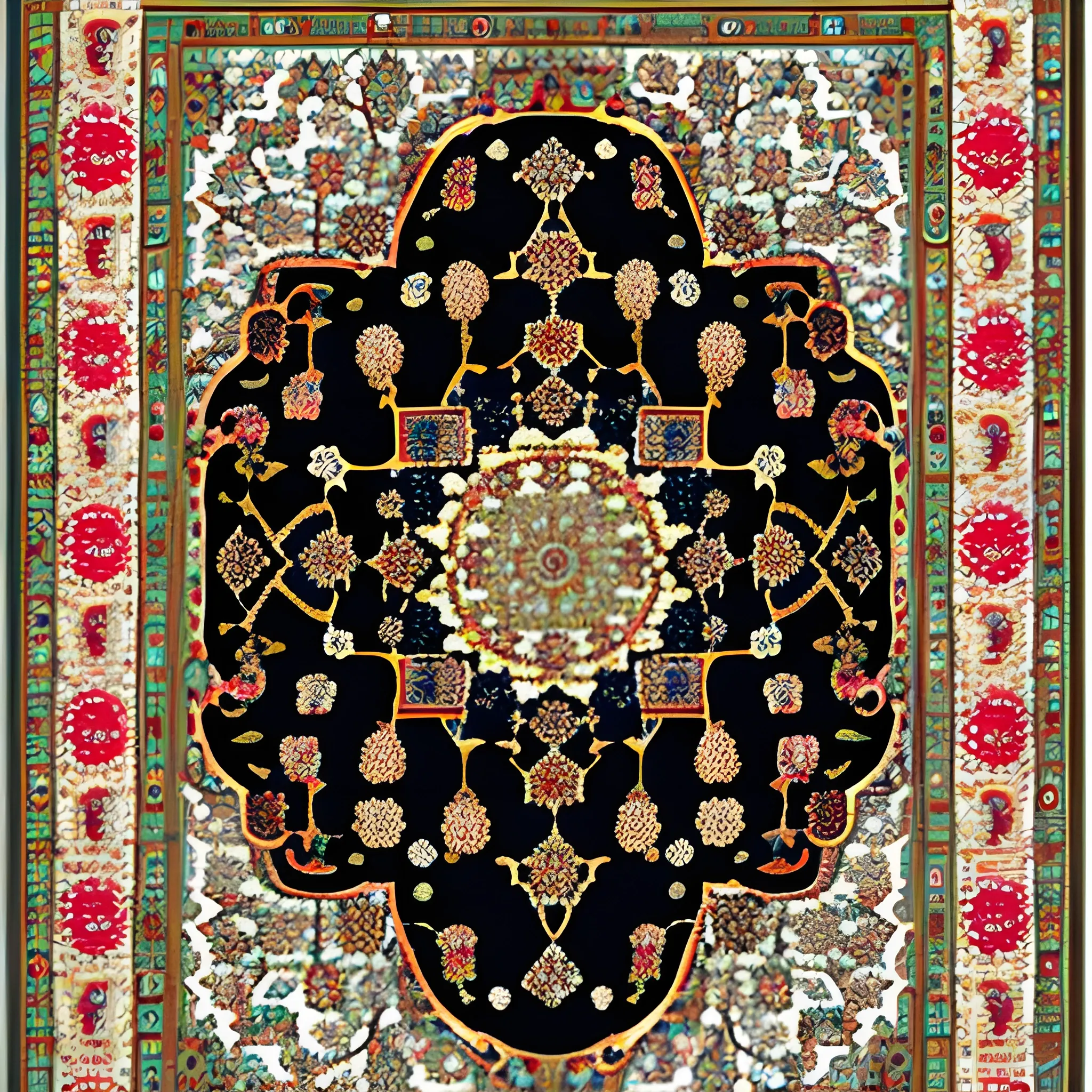 Turkmen carpet - nice
