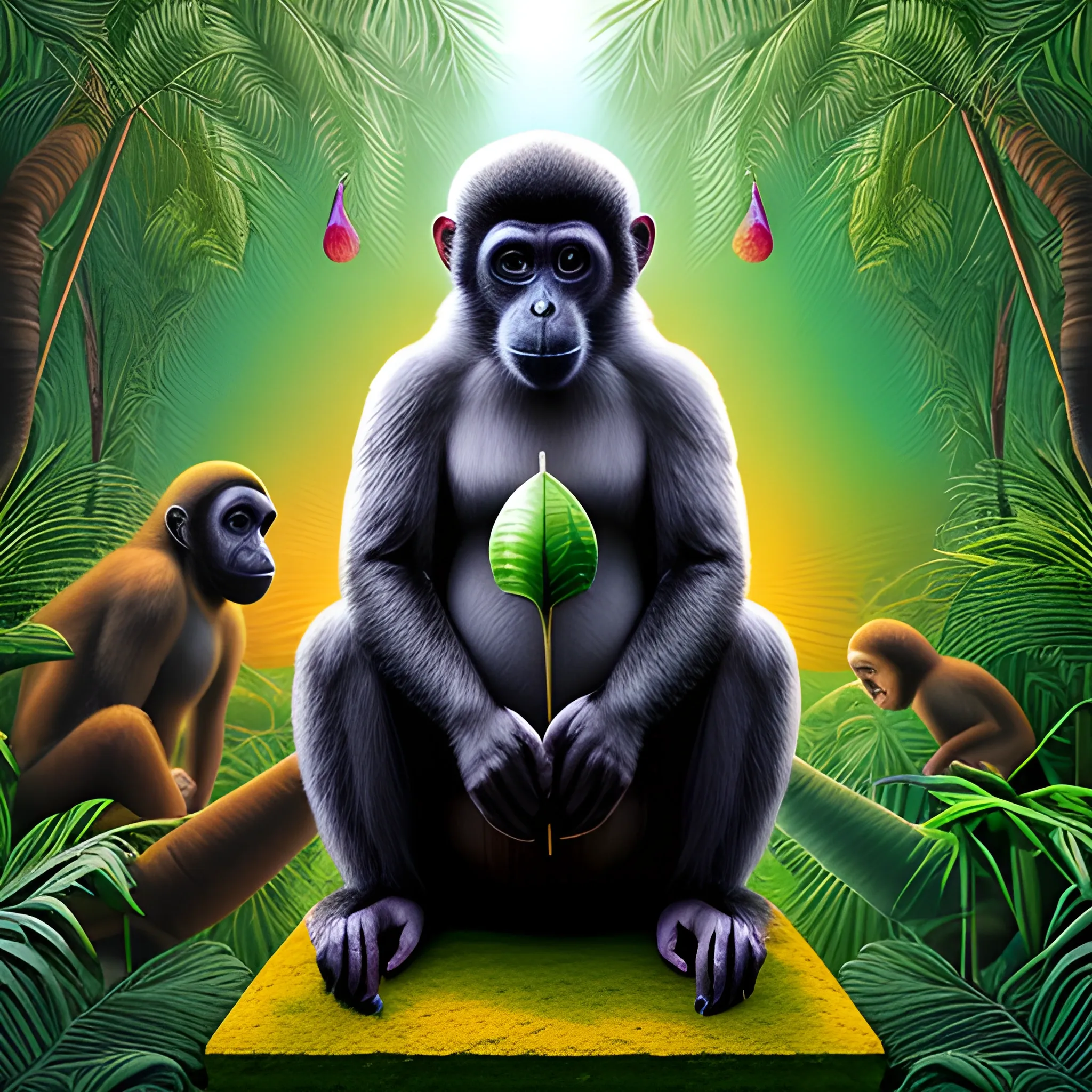 Crea un mandril primate , Trippy