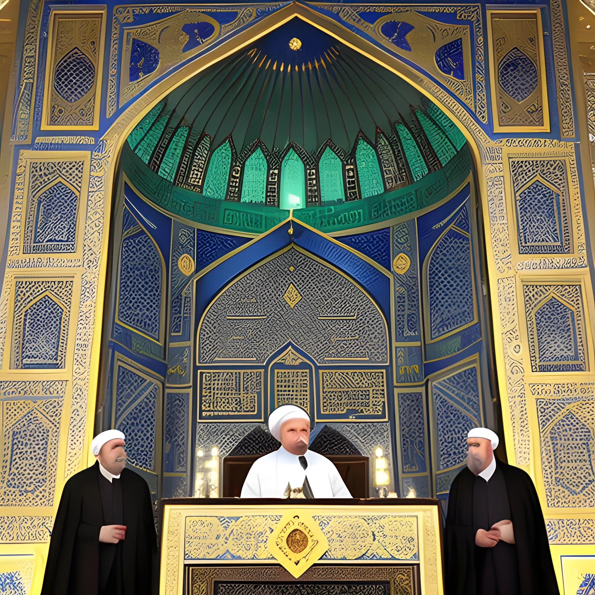 The speech of the leader of Iran in the shrine of Imam Reza