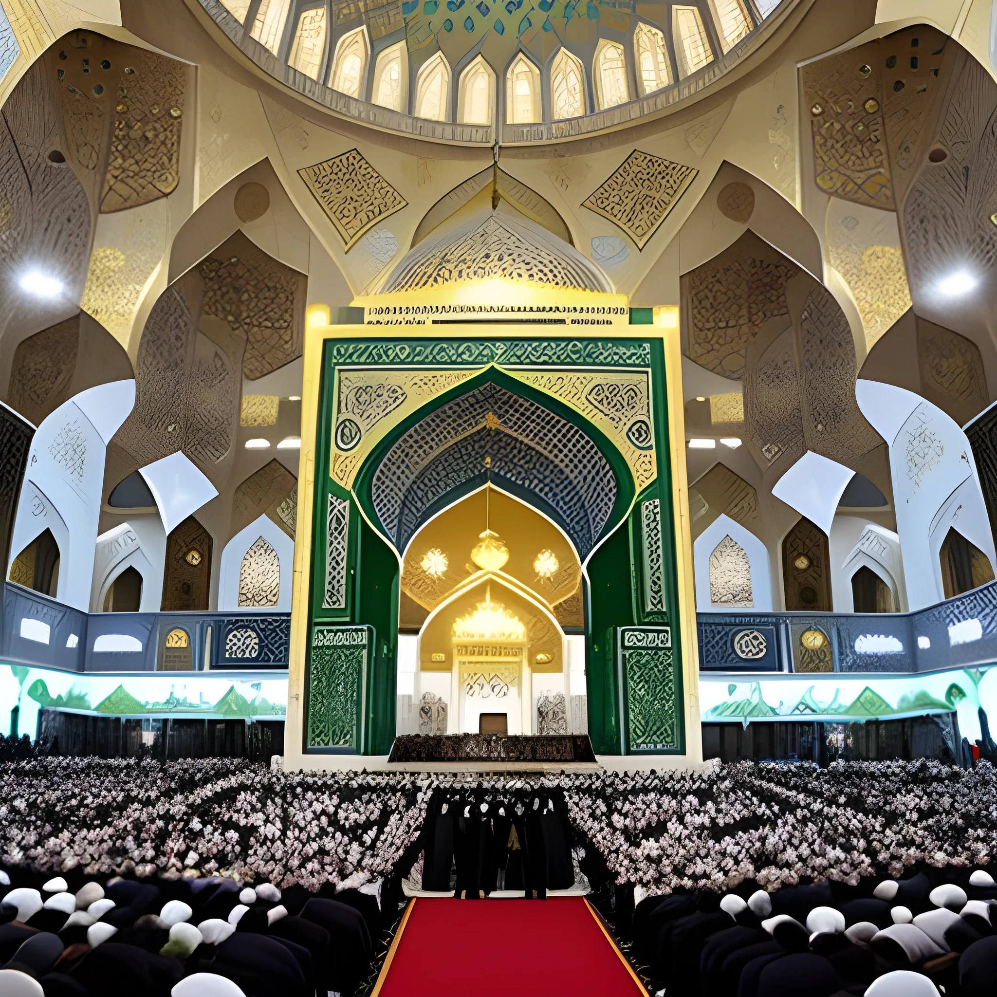 The speech of the leader of Iran in the shrine of Imam Reza