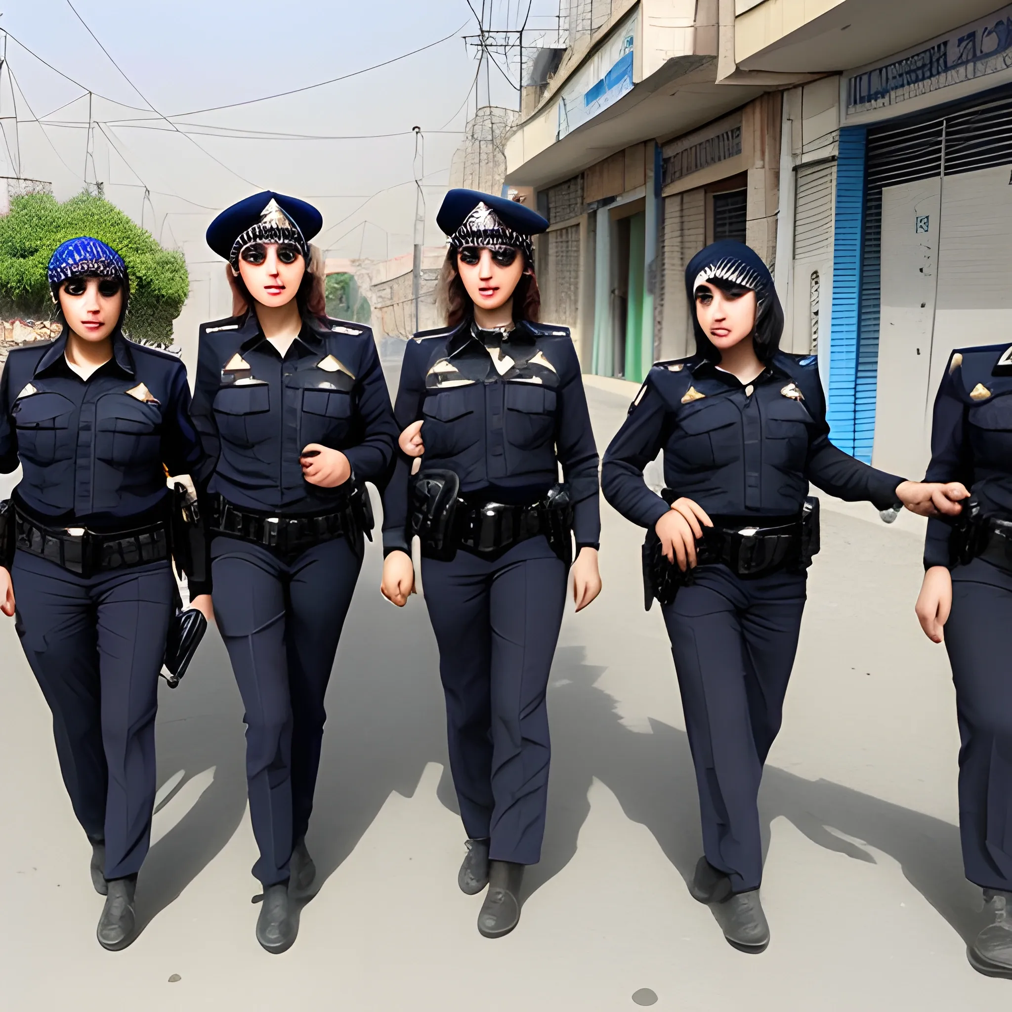 woman police in iran -city mashhad or city rasht
