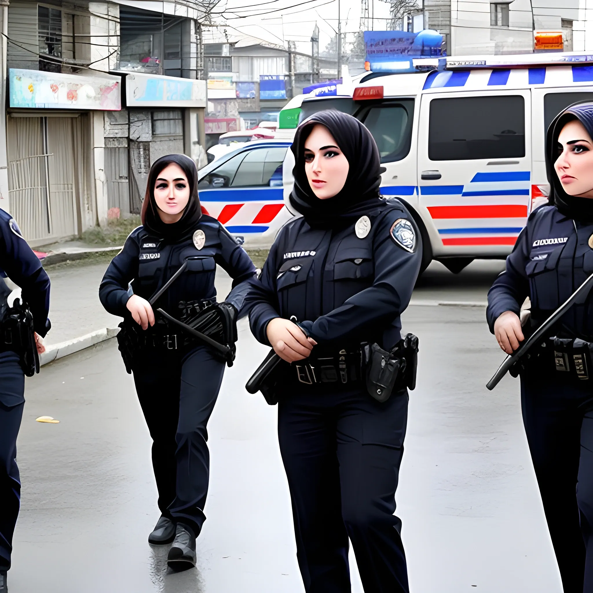 woman police in city rasht
