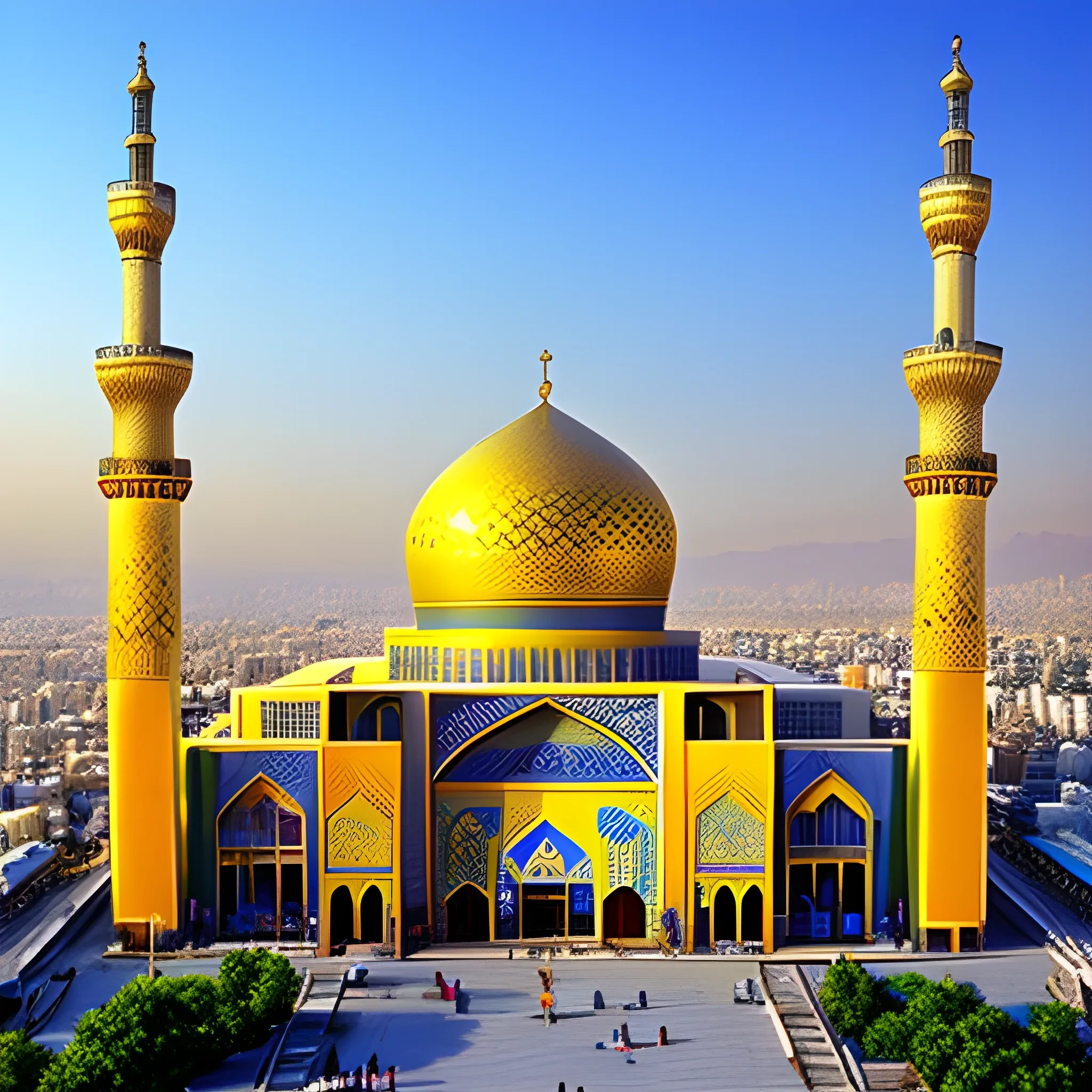 mashhad city in iran - nice- holy shirne
