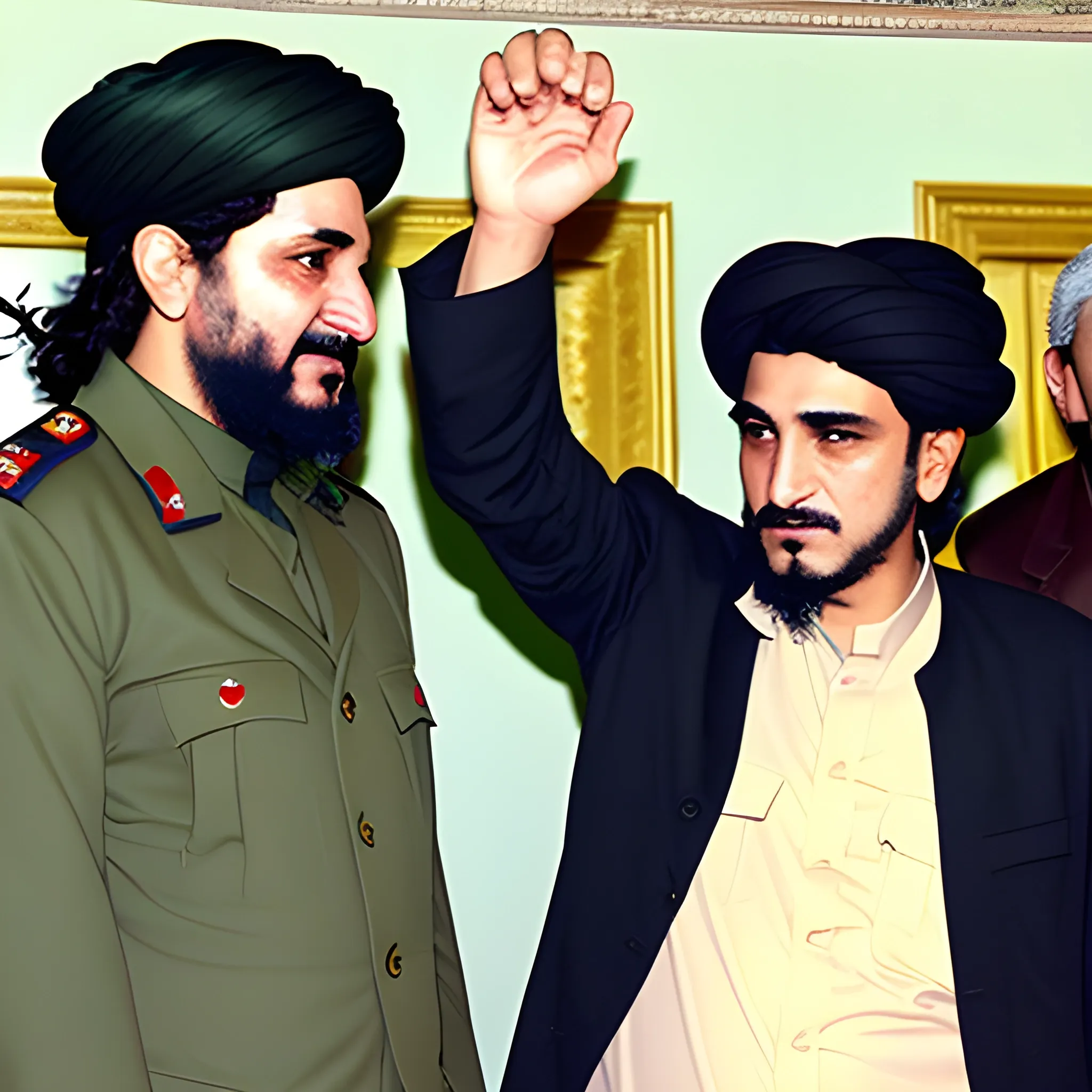 Ahmad Shah Massoud Qassem Soleimani Abbas during the era of martyr Babaei and Che Guevara Hugo Chavez  in party