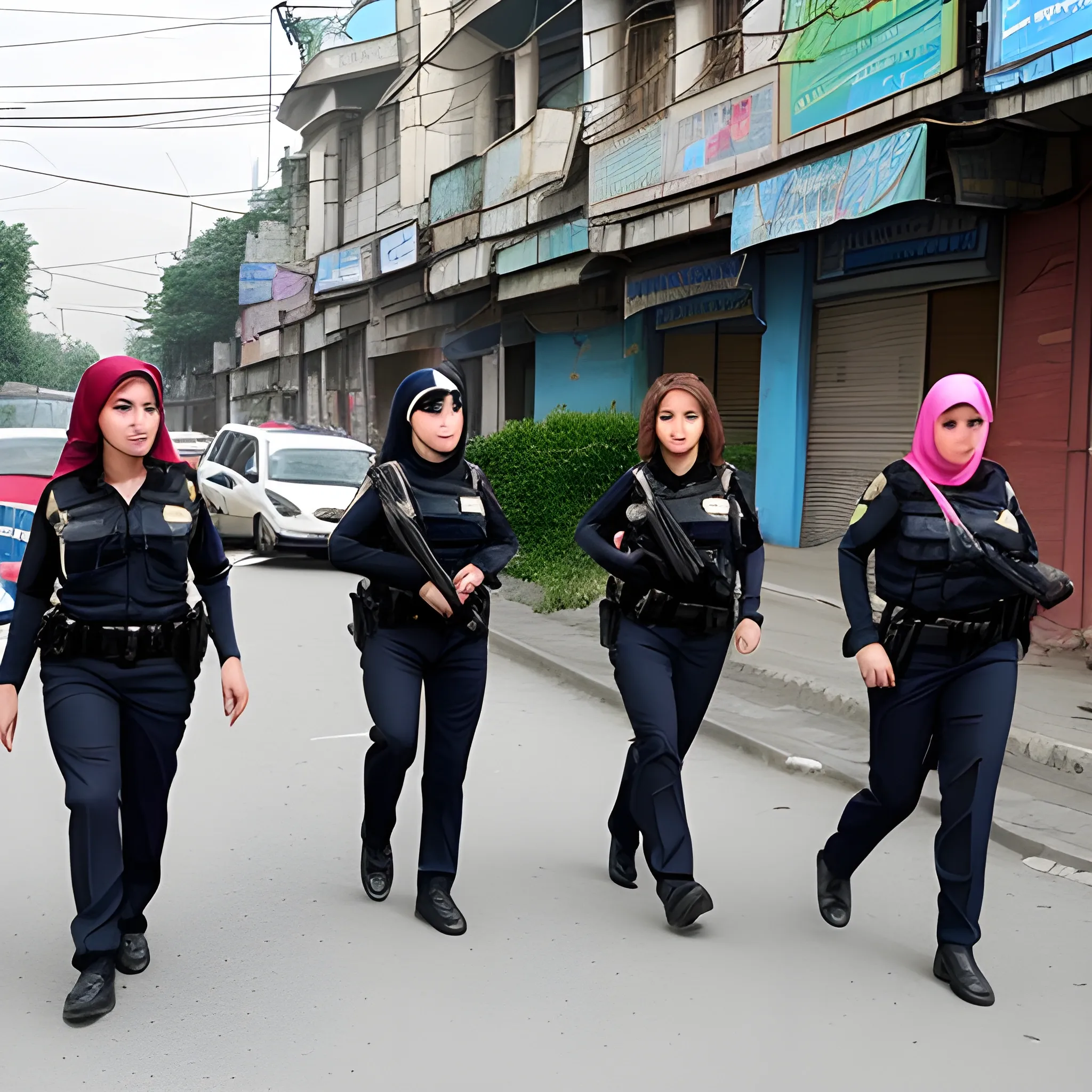 woman police in city rasht
