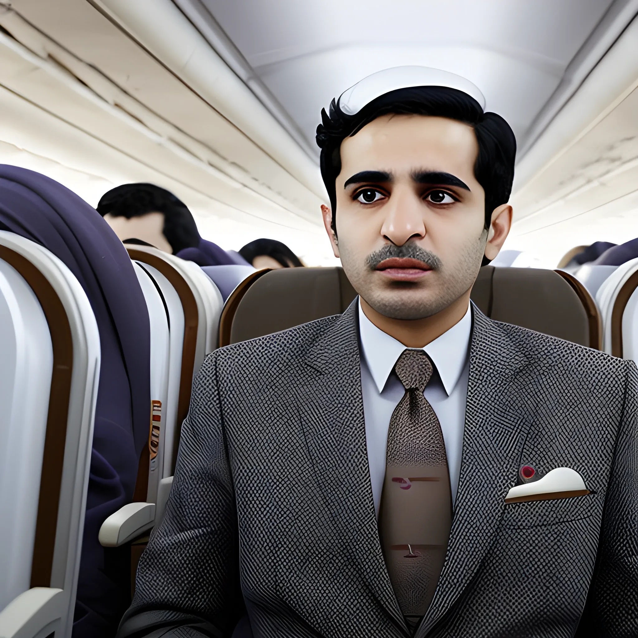  mohammad faridzadeh in airplane
