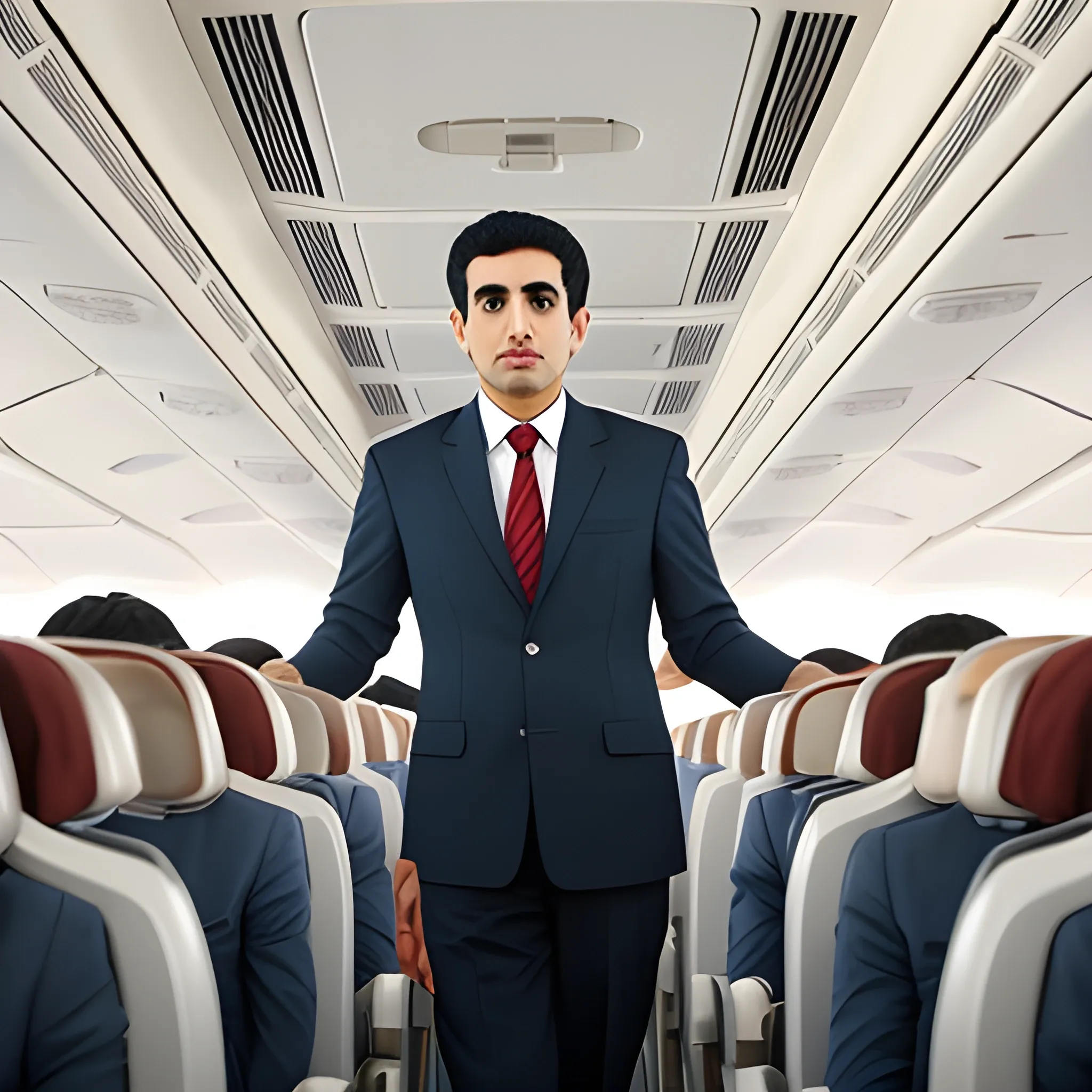  mohammad faridzadeh in airplane
