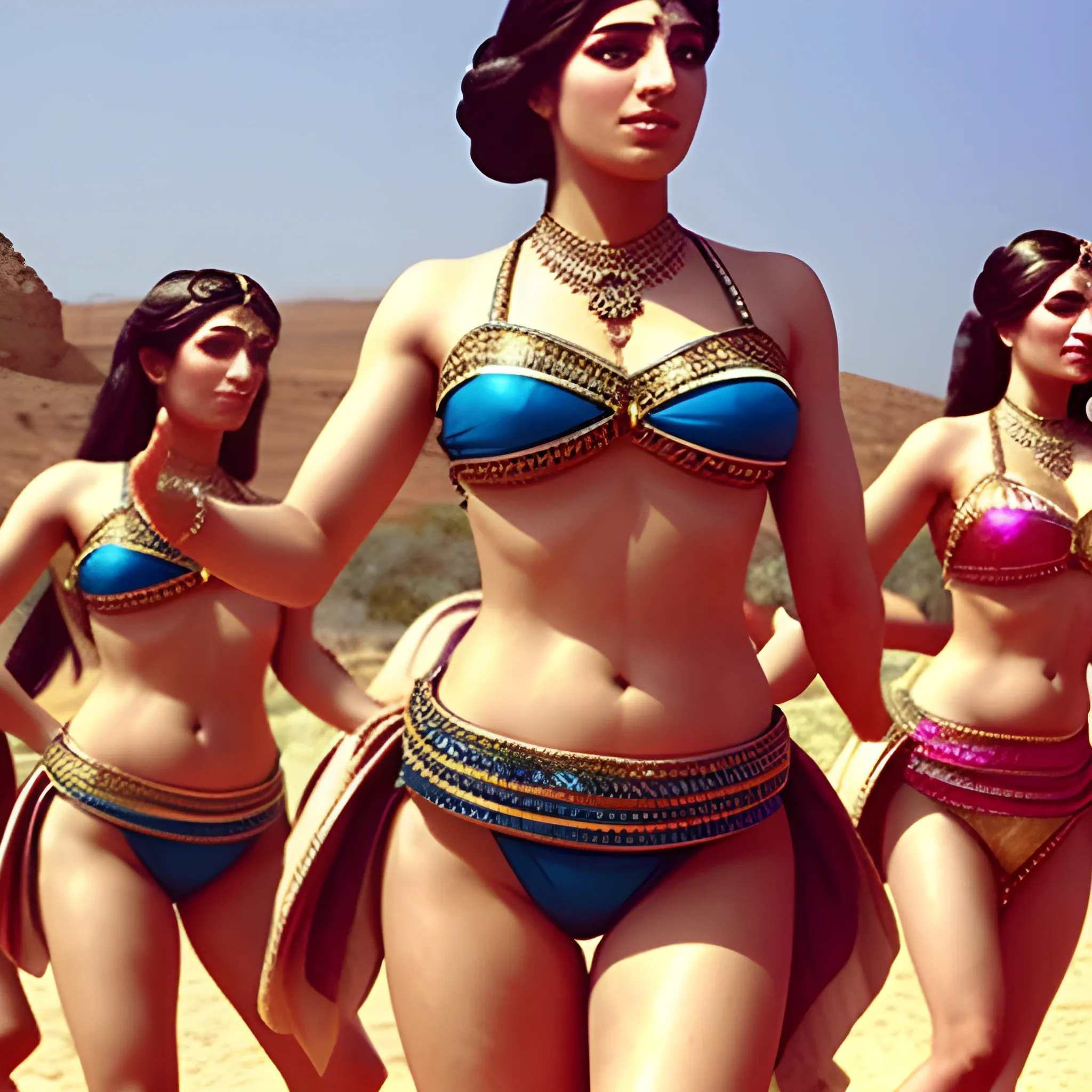 Achaemenid Empire women in bikinis dance