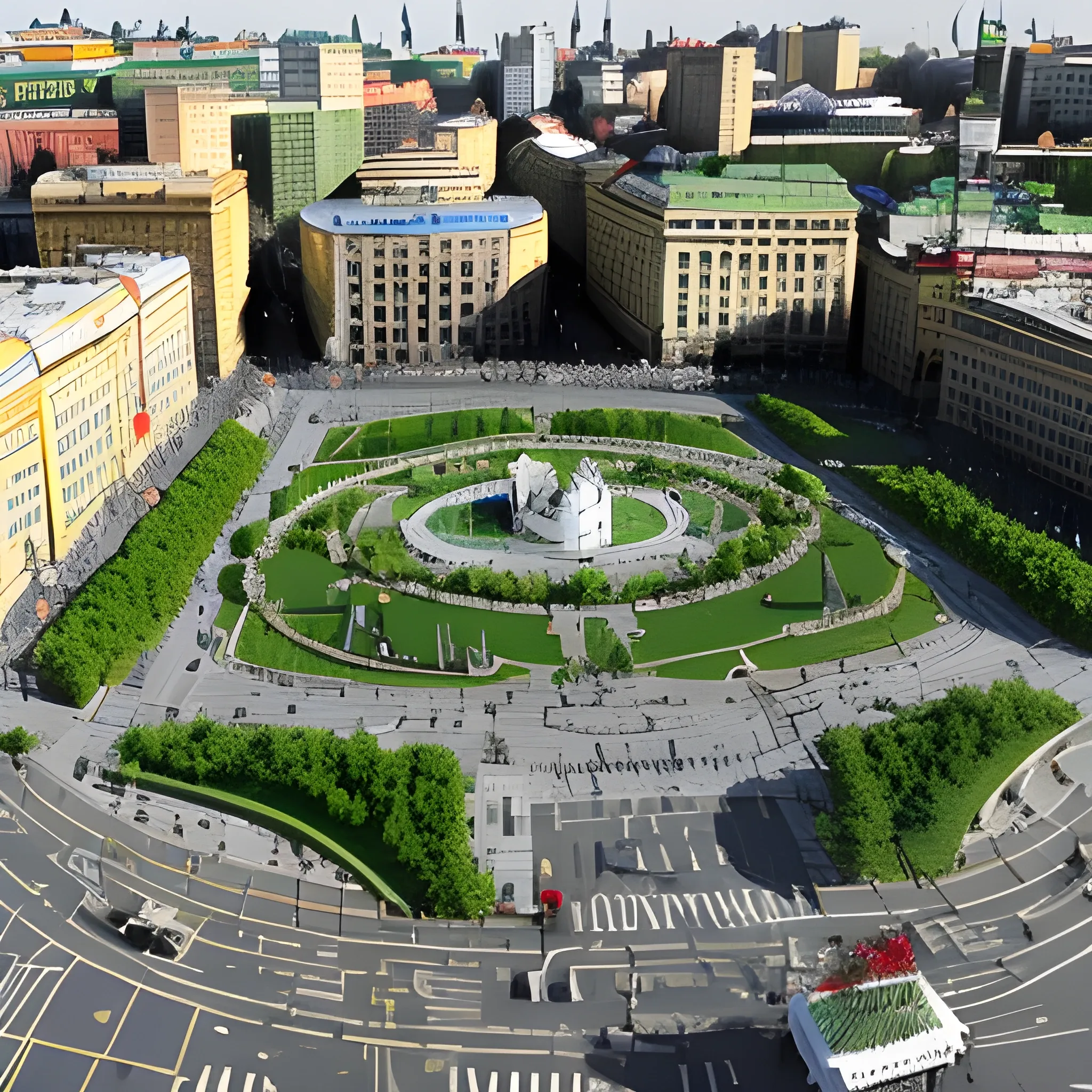  Putin in  Kyiv, Ukraine -The famous square of Kiev, Ukraine