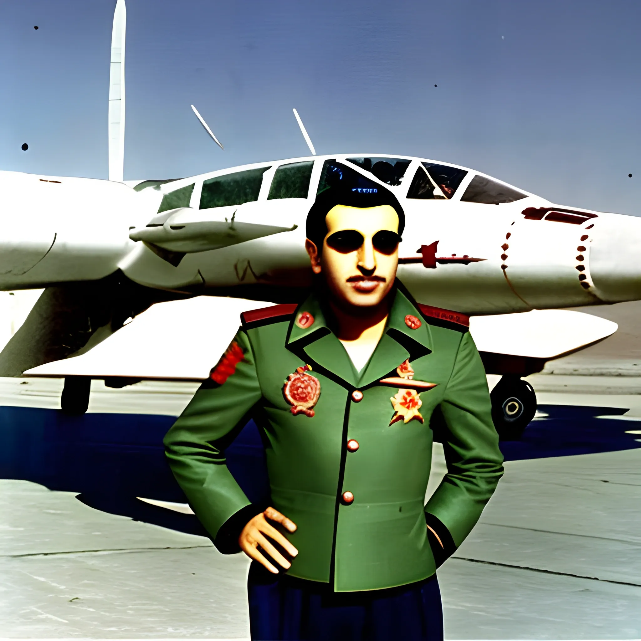 Pilot Mohammad Faridzadeh in the  Ekranoplan  ussr