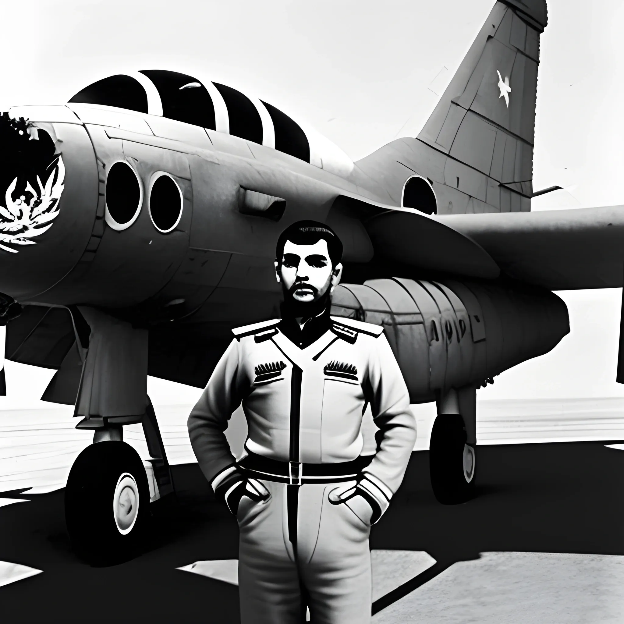 Pilot Mohammad Faridzadeh in the  Ekranoplan  ussr