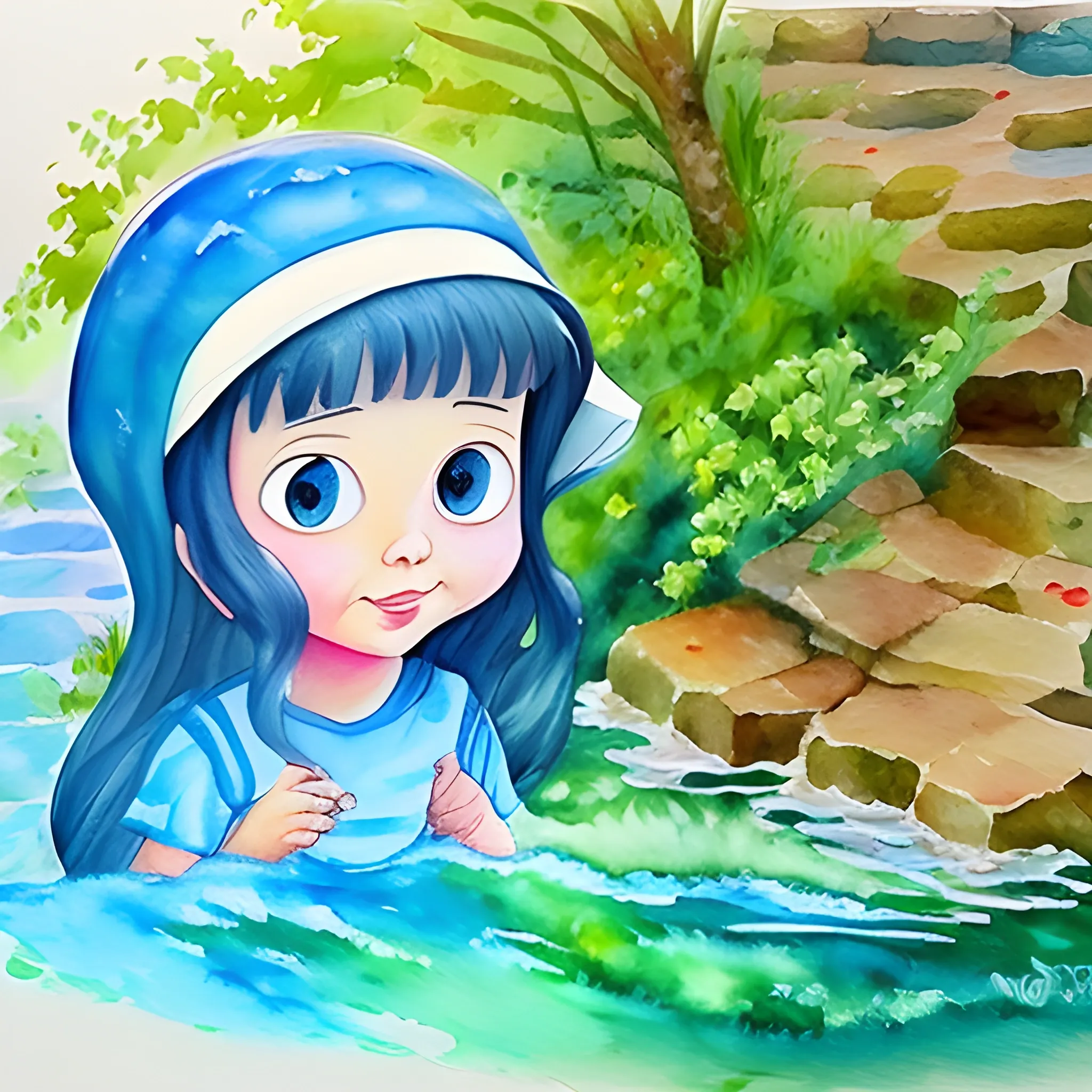 Cartoon Water Color Water Color Oil Painting Oil Painting Arthub Ai